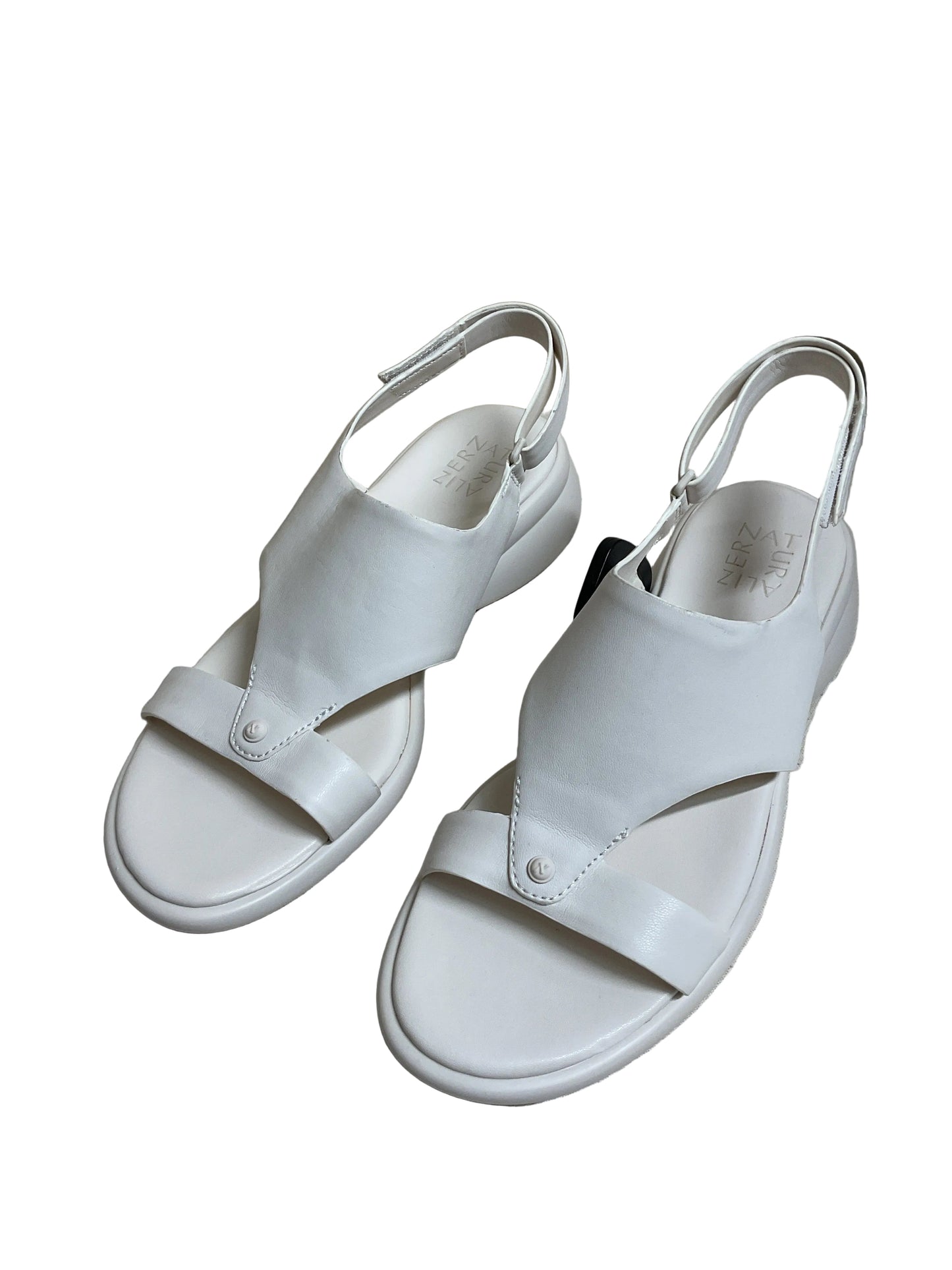 Sandals Heels Wedge By Naturalizer In White, Size:9
