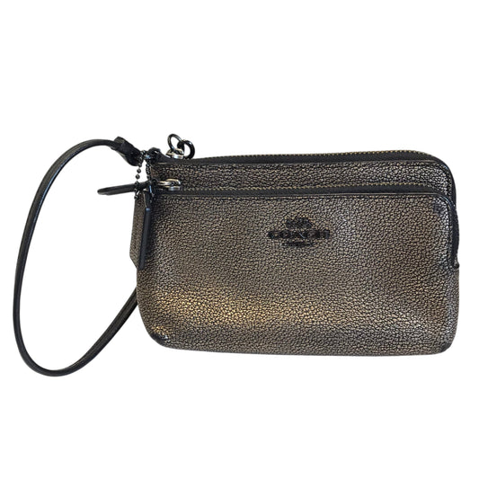 Wristlet Designer By Coach In Gold, Size:Small