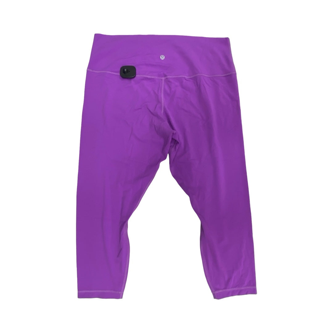 Athletic Leggings By Lululemon In Purple, Size:16