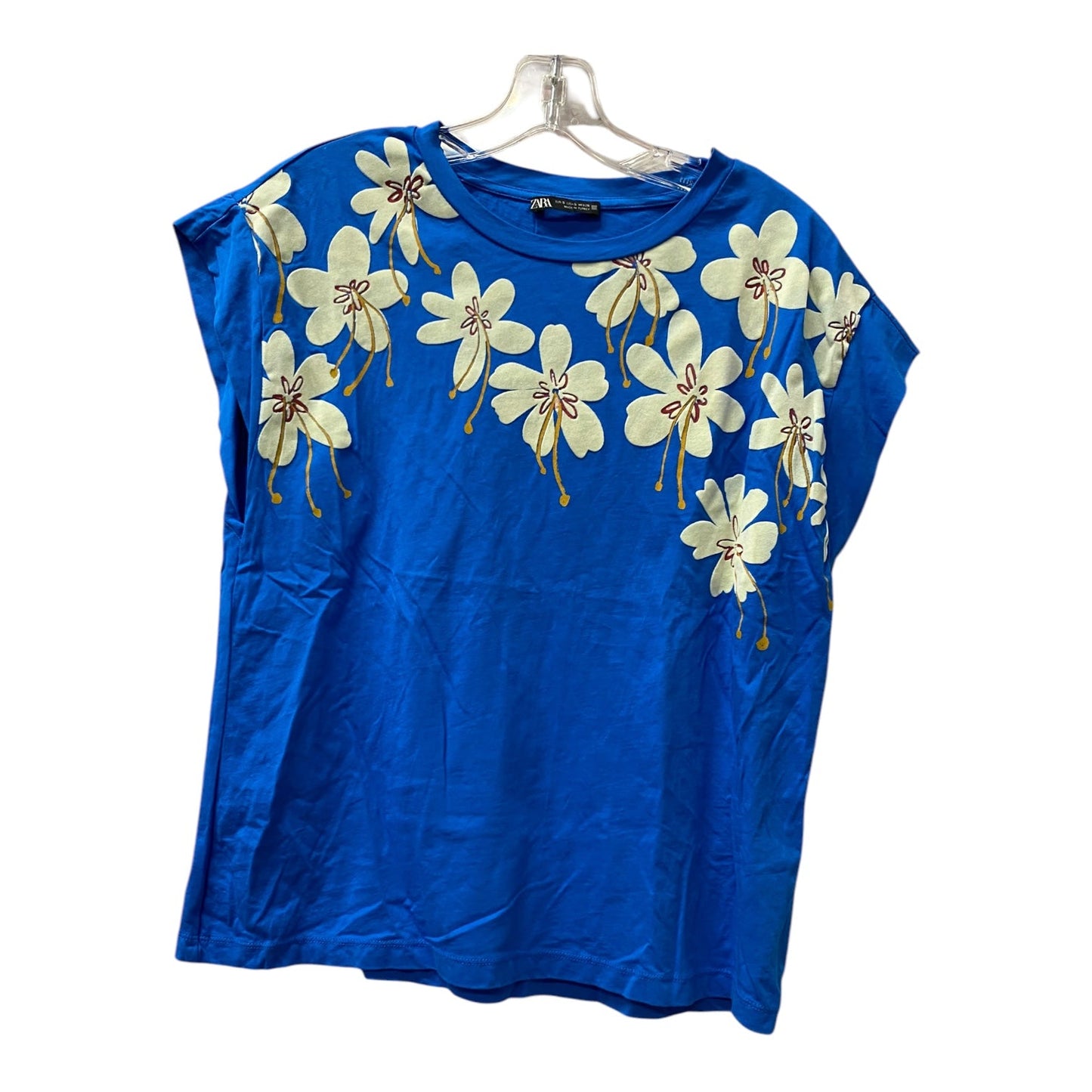 Top Ss By Zara In Blue, Size:S