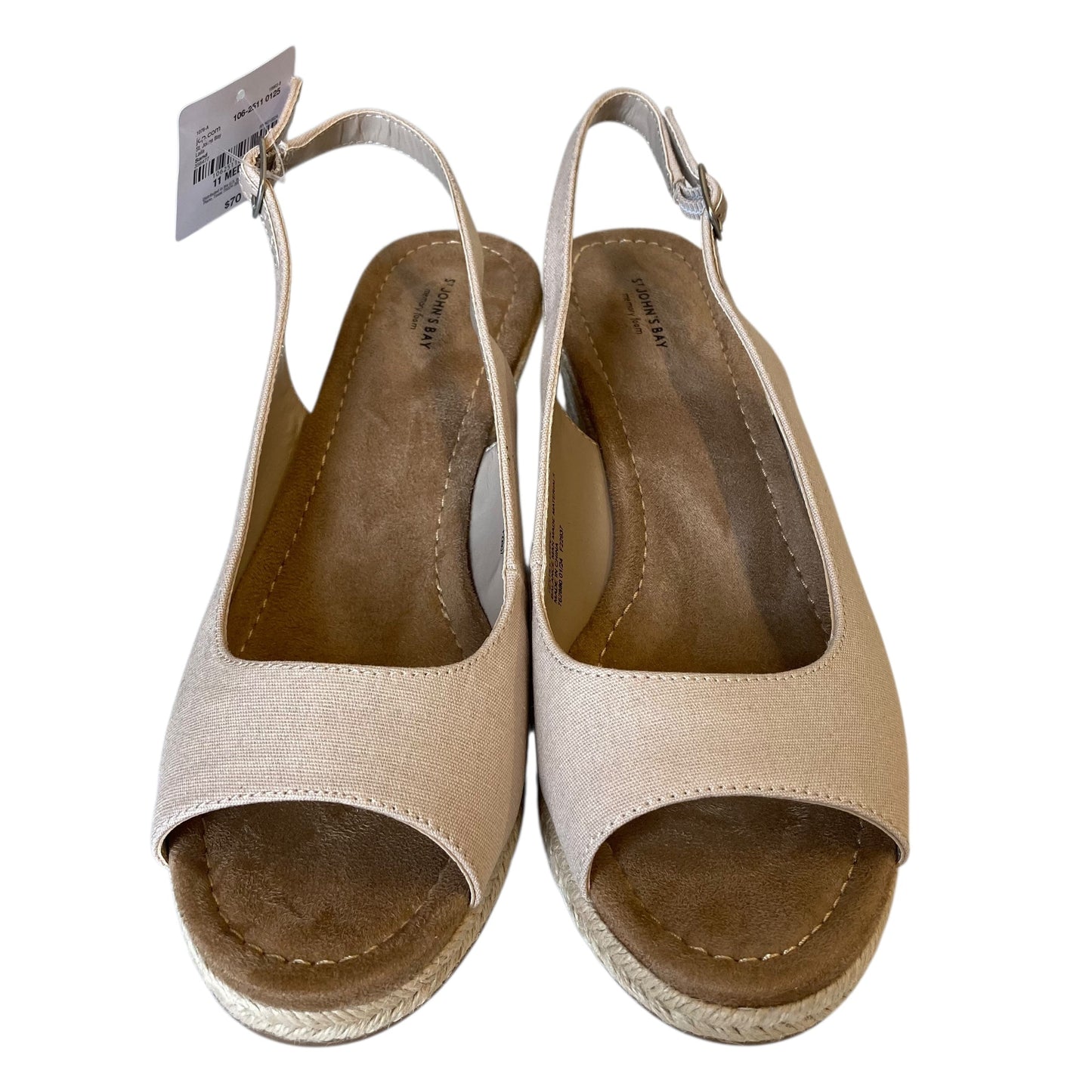 Shoes Heels Wedge By St Johns Bay In Tan, Size:11