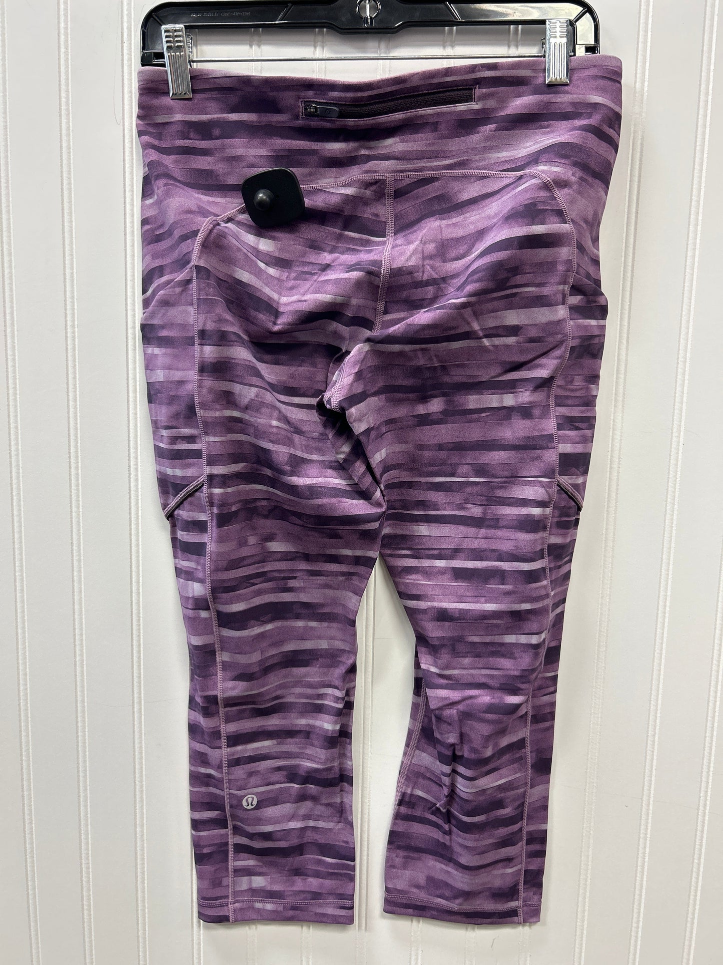 Athletic Leggings Capris By Lululemon In Purple, Size:10