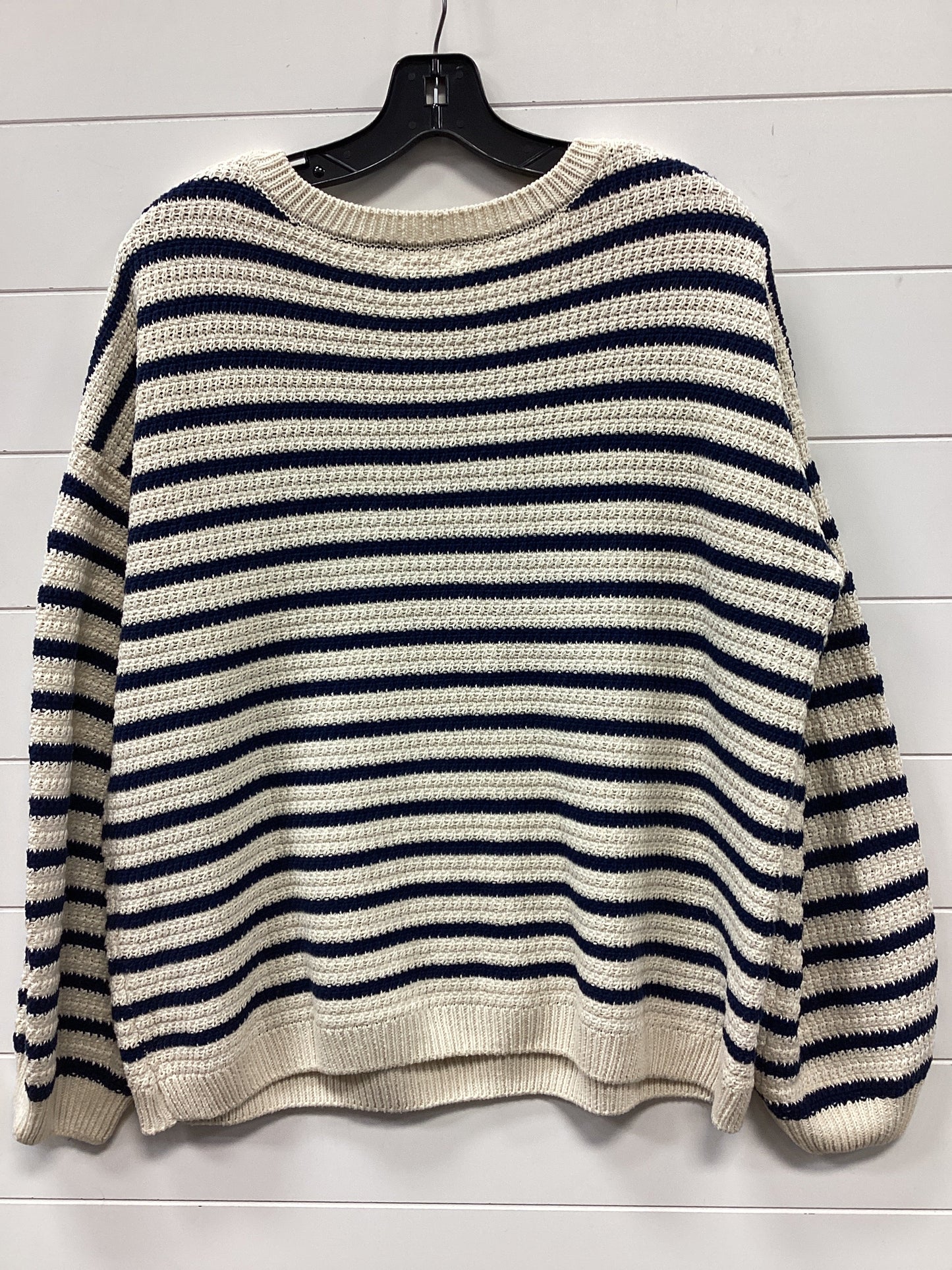 Sweater By Blu Pepper In Blue & Cream, Size:M