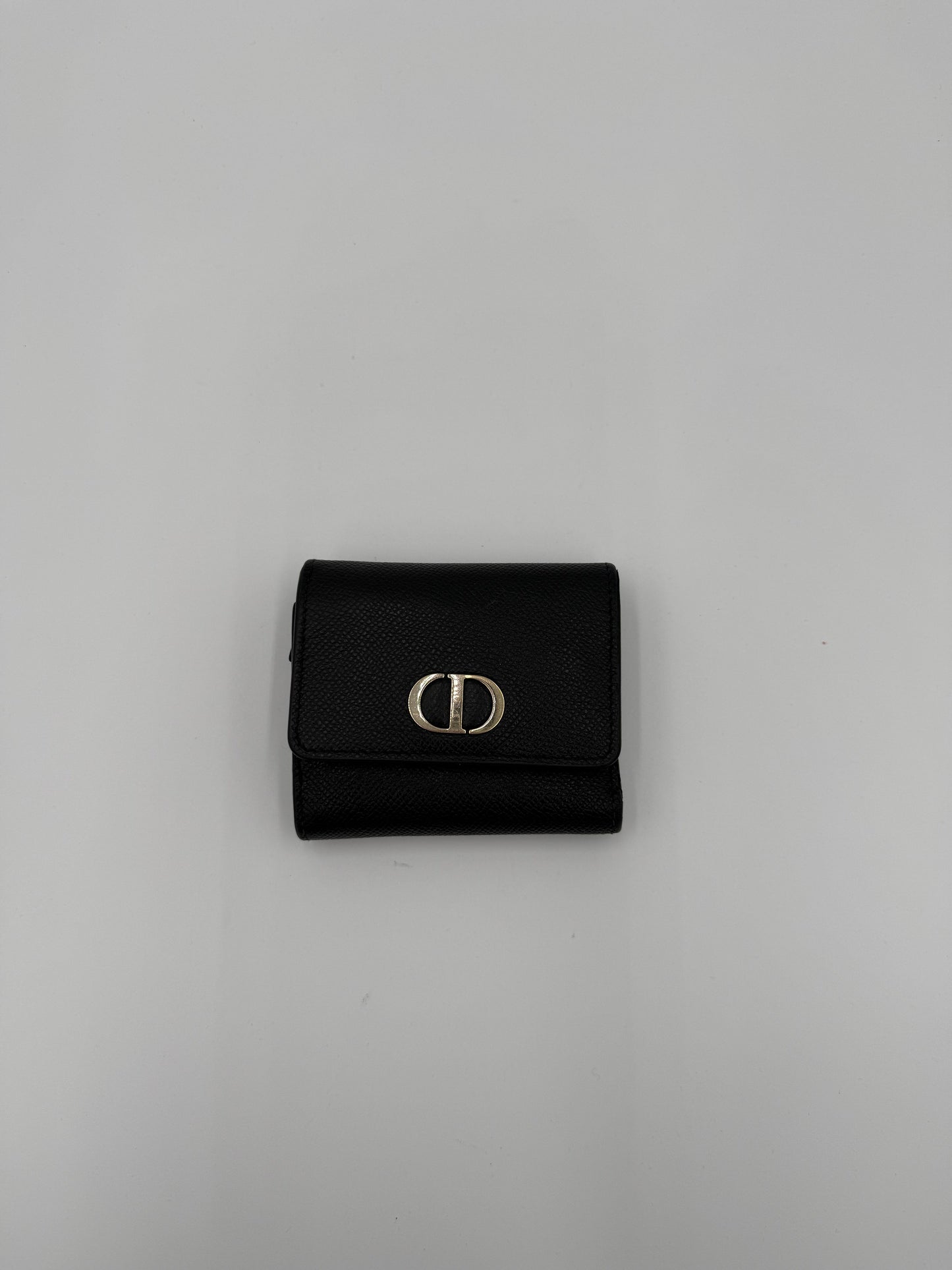 Wallet Luxury Designer By Dior In Black & Gold, Size:Medium