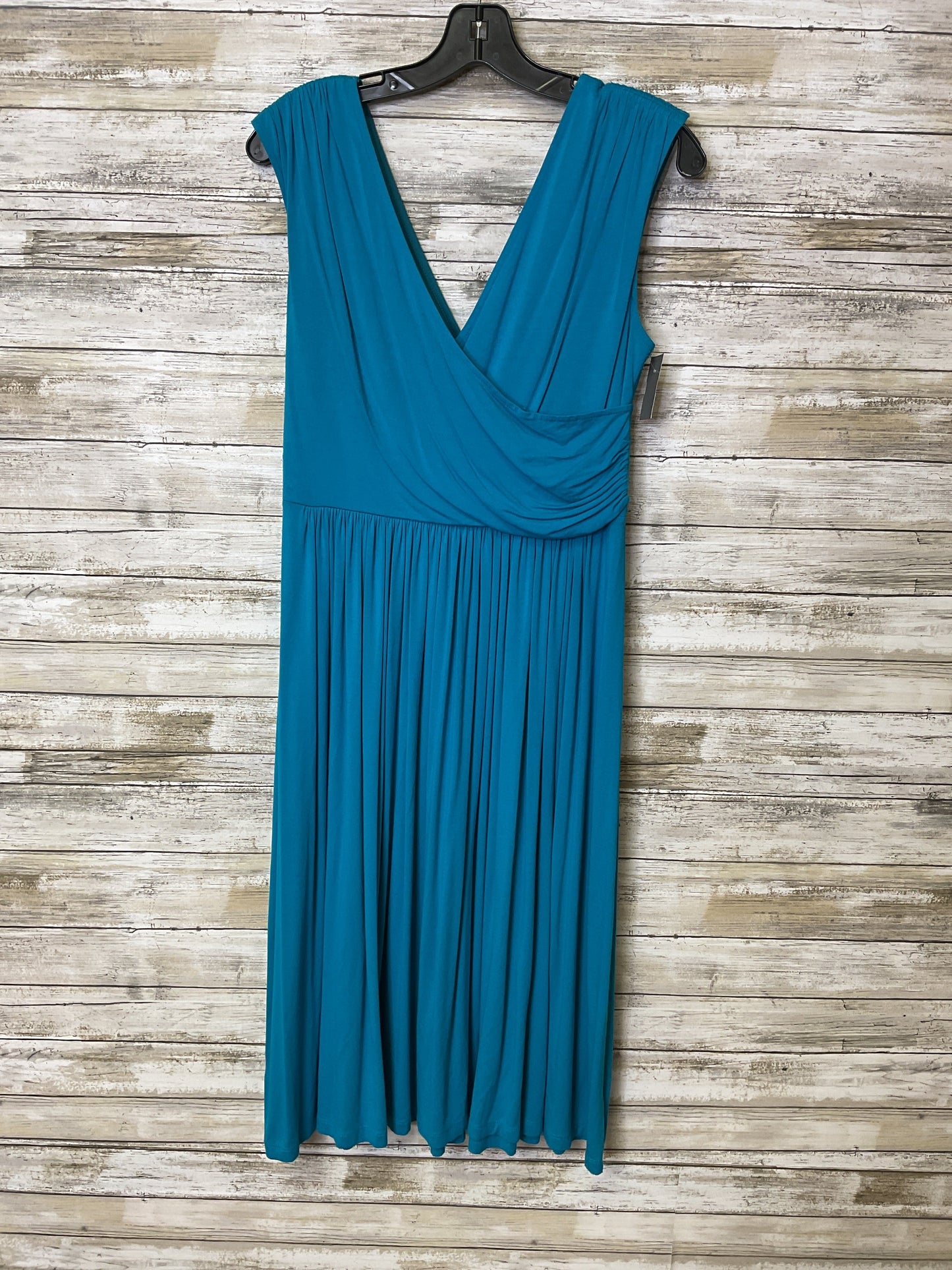 Dress Casual Midi By Ann Taylor In Blue, Size:S