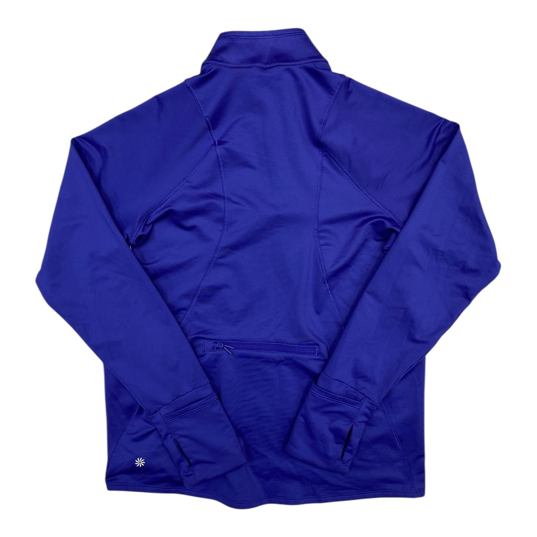 Athletic Top Ls Collar By Athleta In Purple, Size:M