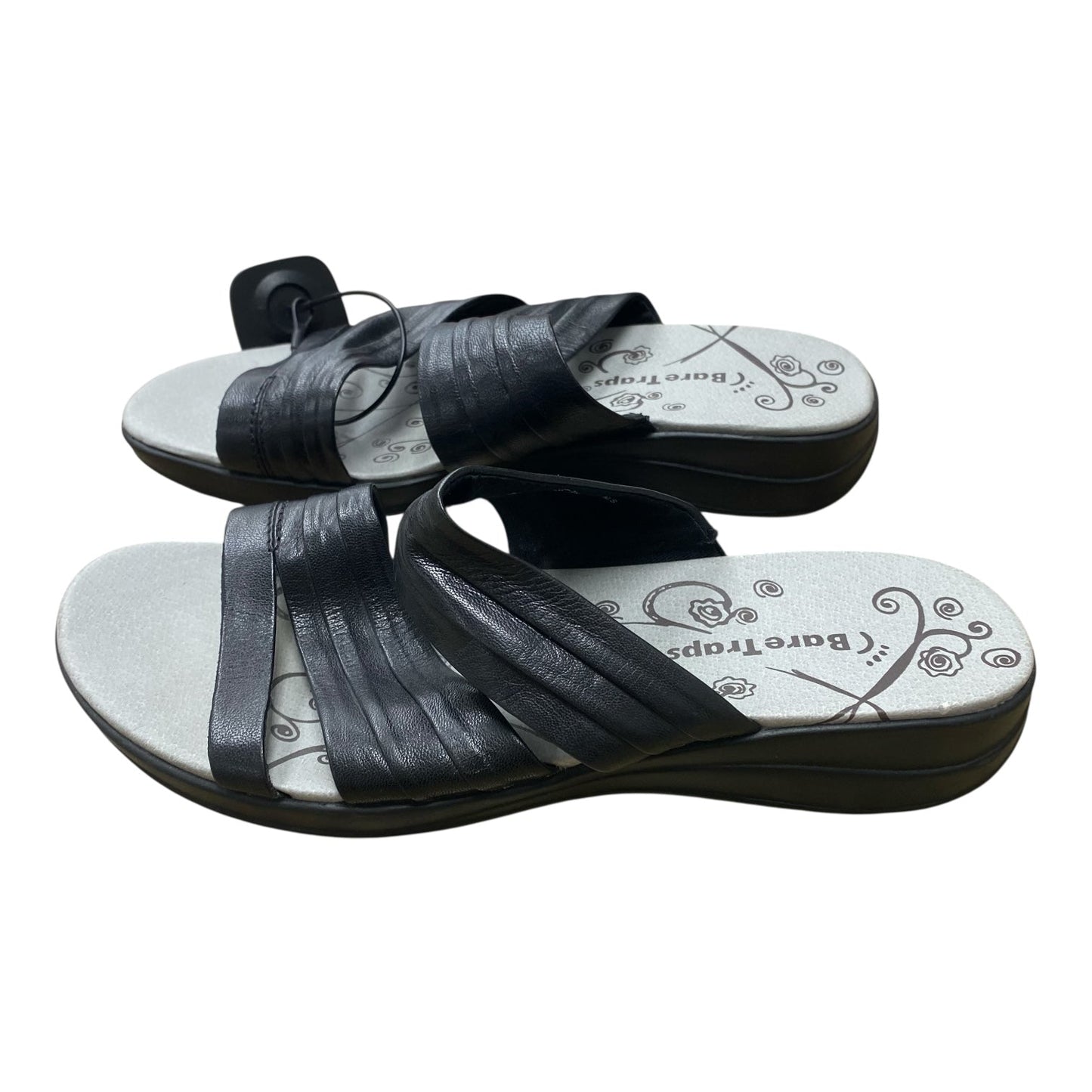 Sandals Flats By Bare Traps In Black, Size:6.5
