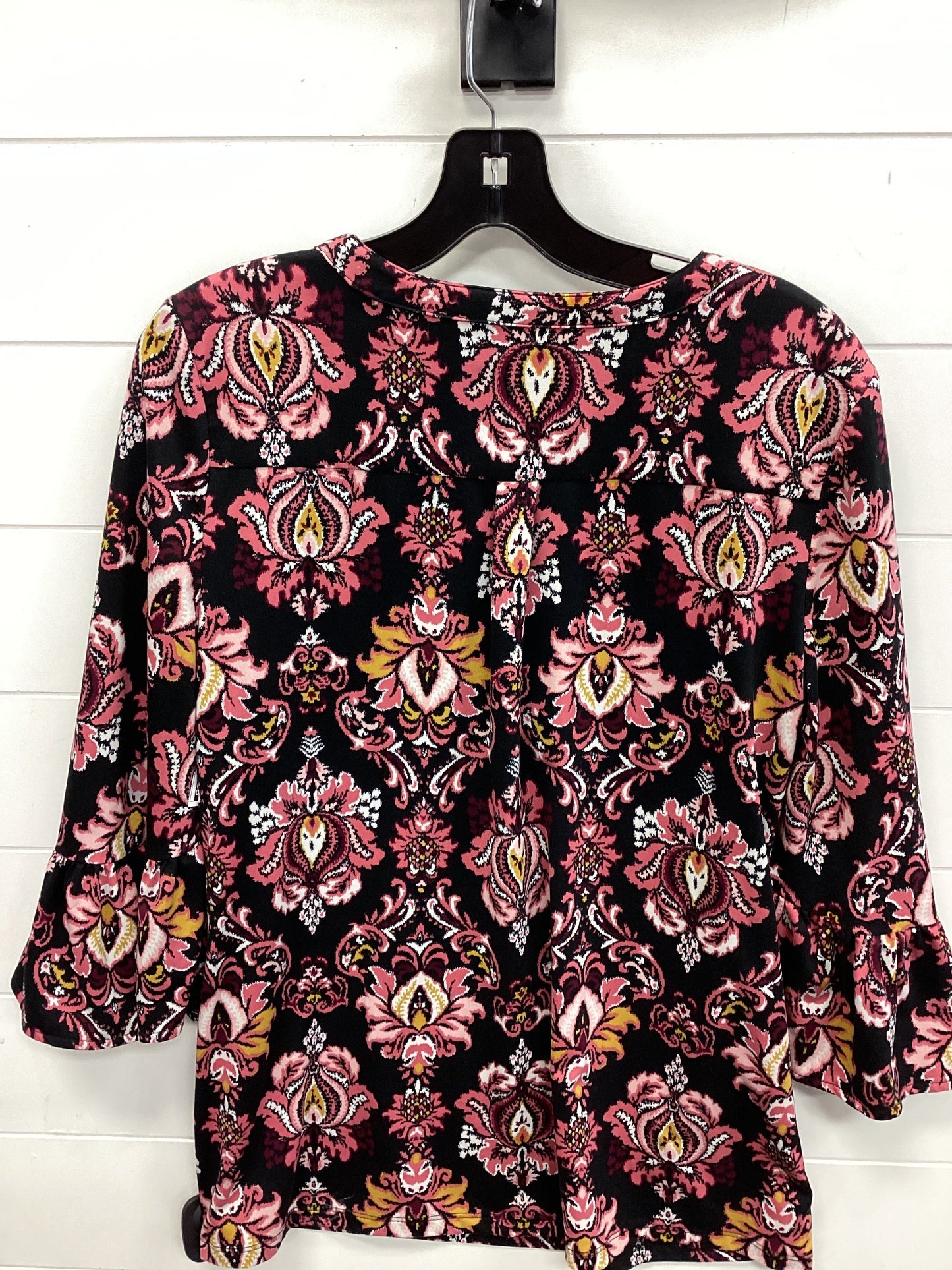 Top Ls By Roz And Ali In Black & Pink, Size:M