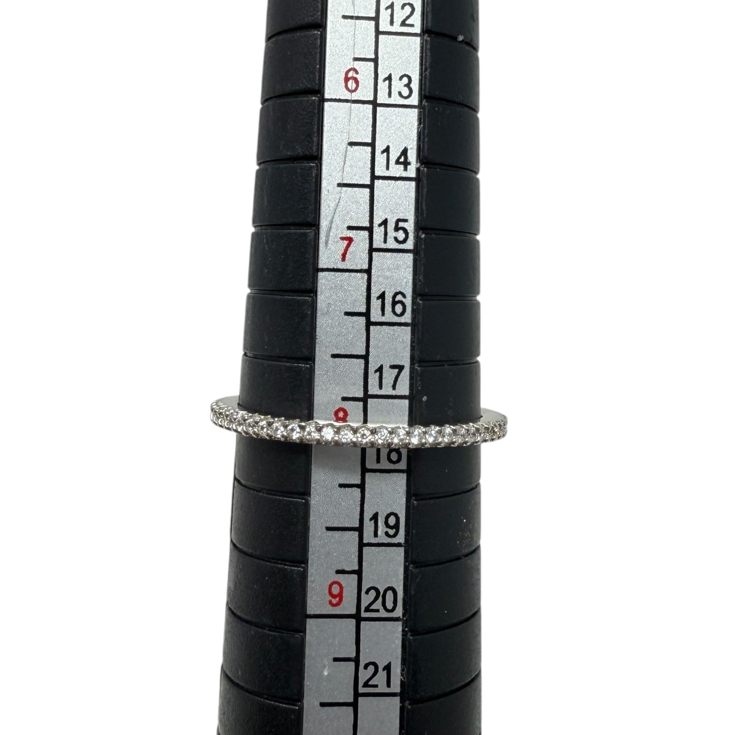 Sterling Silver CZ Stackable Eternity Ring R2750 By Silpada, Size: 8