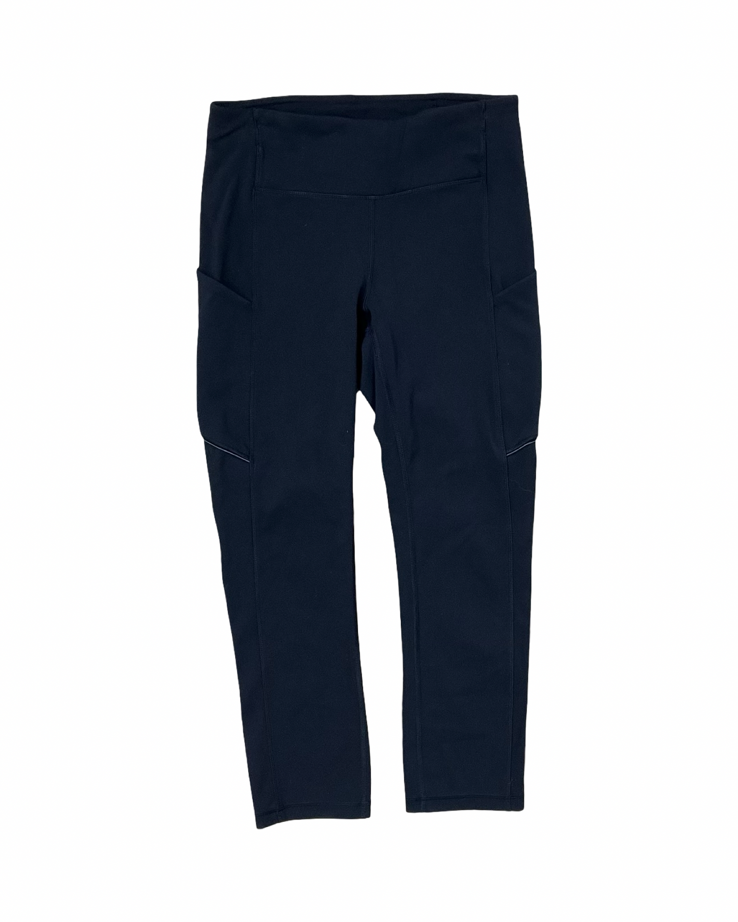 Athletic Leggings Capris By Lululemon In Black, Size:4