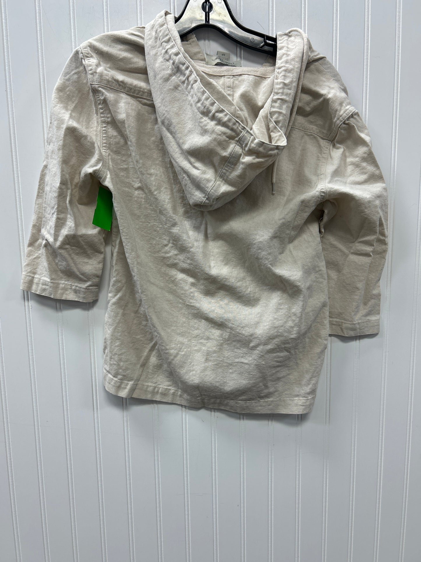 Top Ls By Charlie Paige In Cream, Size:Sp