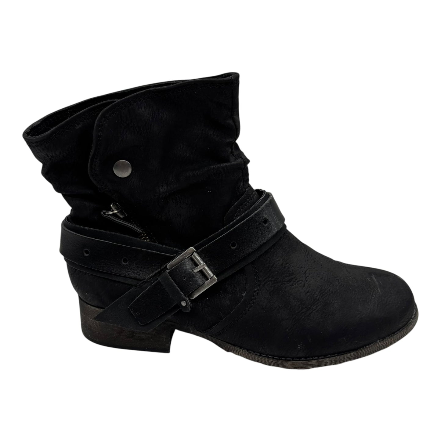 Boots Ankle Flats By Jelly Pop In Black, Size:8