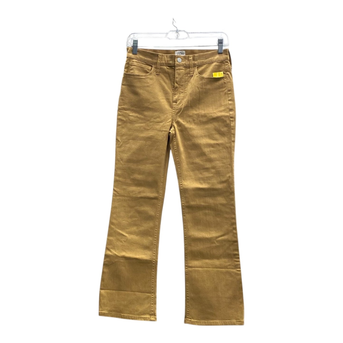 Jeans Boot Cut By J. Crew In Gold, Size:2