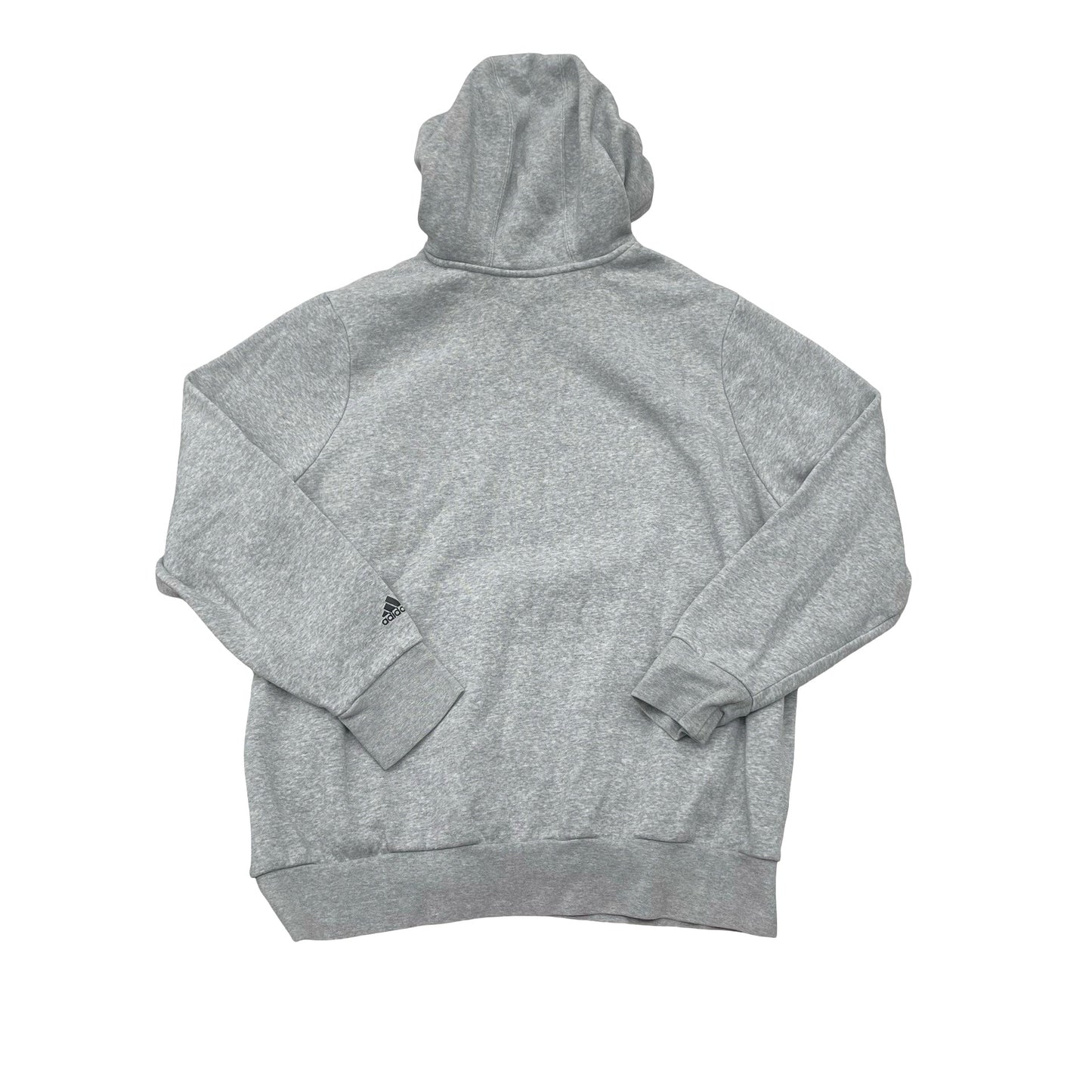 Athletic Sweatshirt Hoodie By Adidas In Grey, Size:2X