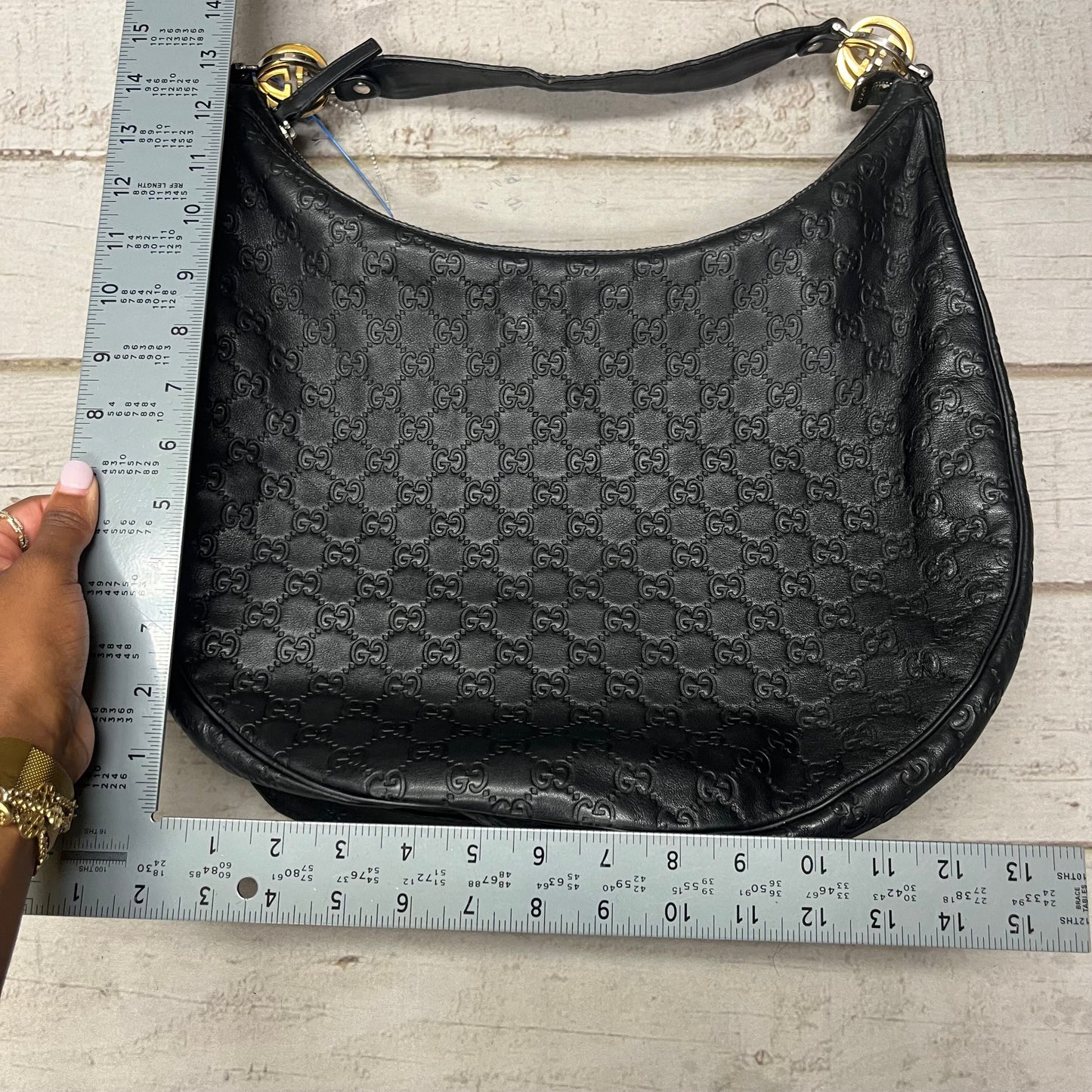 Handbag Luxury Designer By Gucci, Size: Large