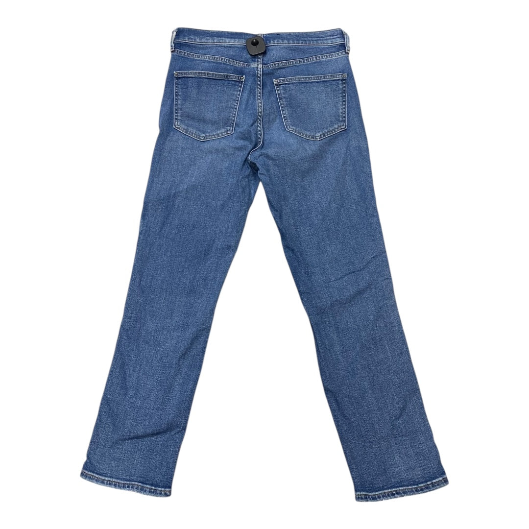 Jeans Straight By Gap In Blue Denim, Size:8