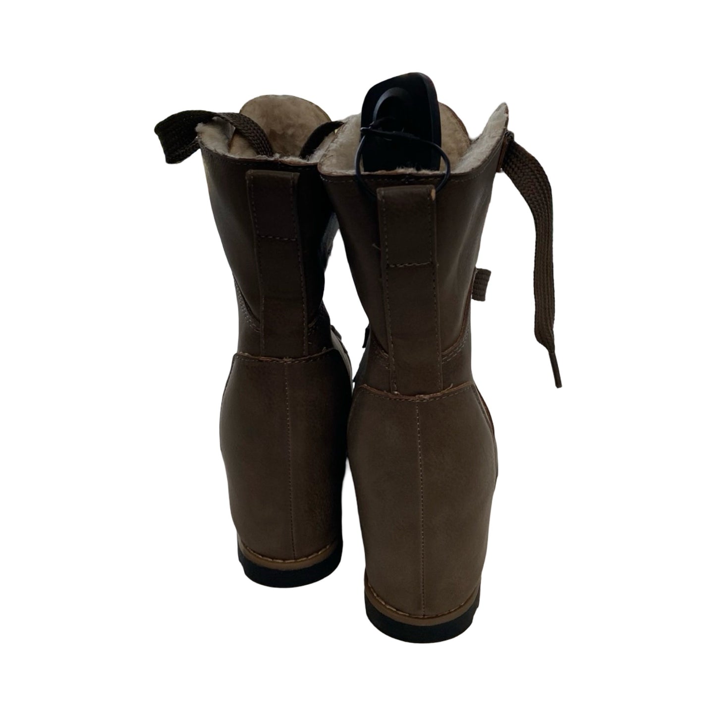 Boots Ankle Heels By Universal Thread In Brown, Size:6