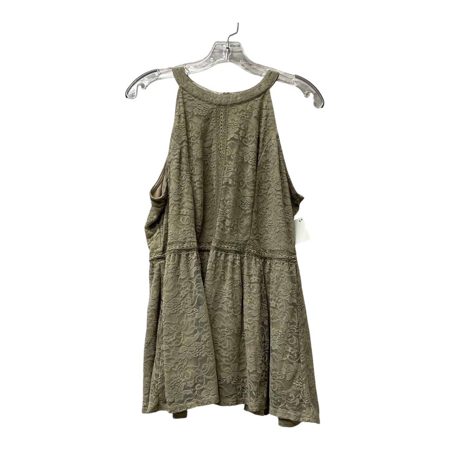 Top Sleeveless By Torrid In Brown, Size:L