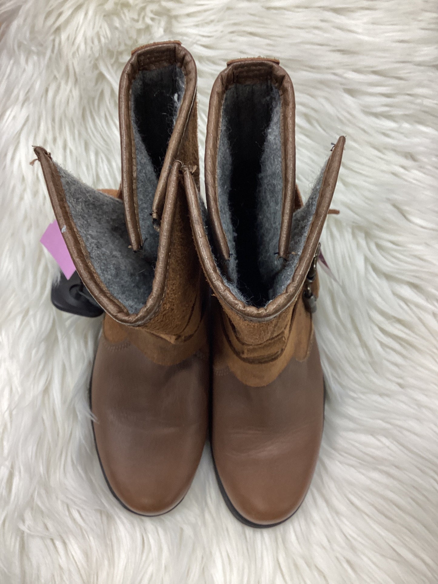 Boots Ankle Flats By Sorel In Brown, Size:6.5