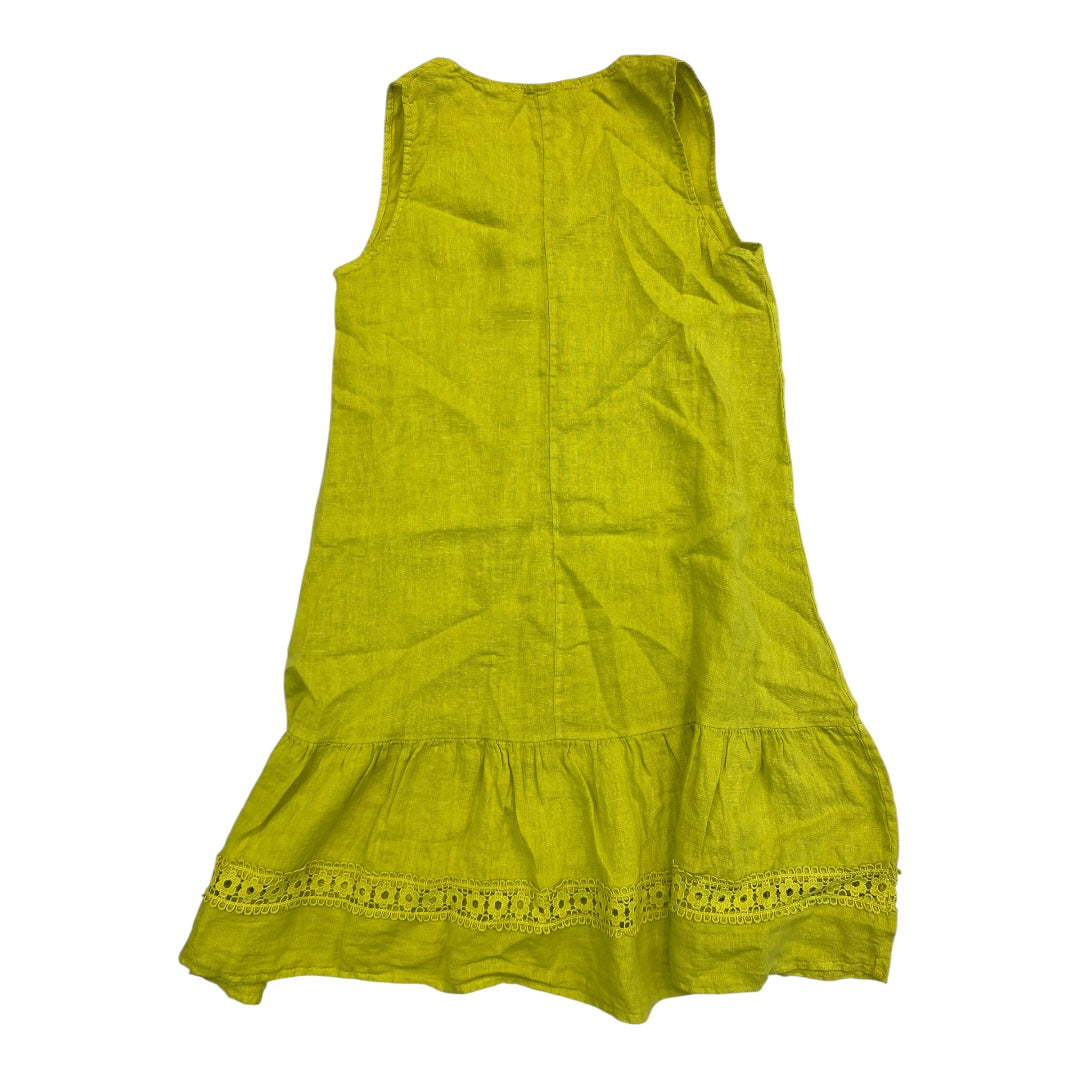 Dress Casual Midi By ROSEMARINE In Chartreuse, Size:M