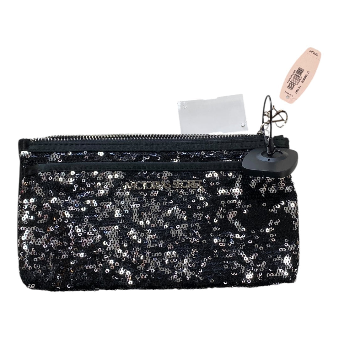 Makeup Bag By Victorias Secret In Silver, Size:Medium