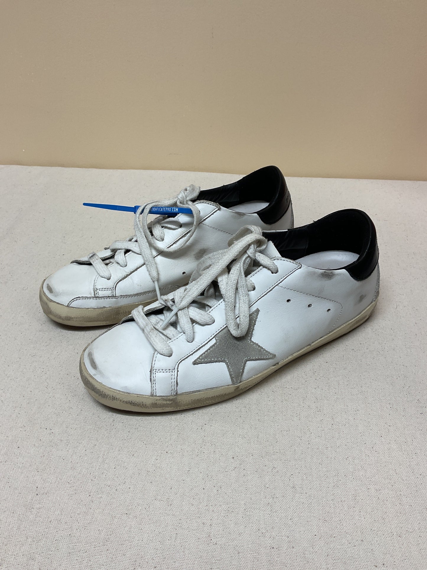 Shoes Luxury Designer By Golden Goose In White, Size:9