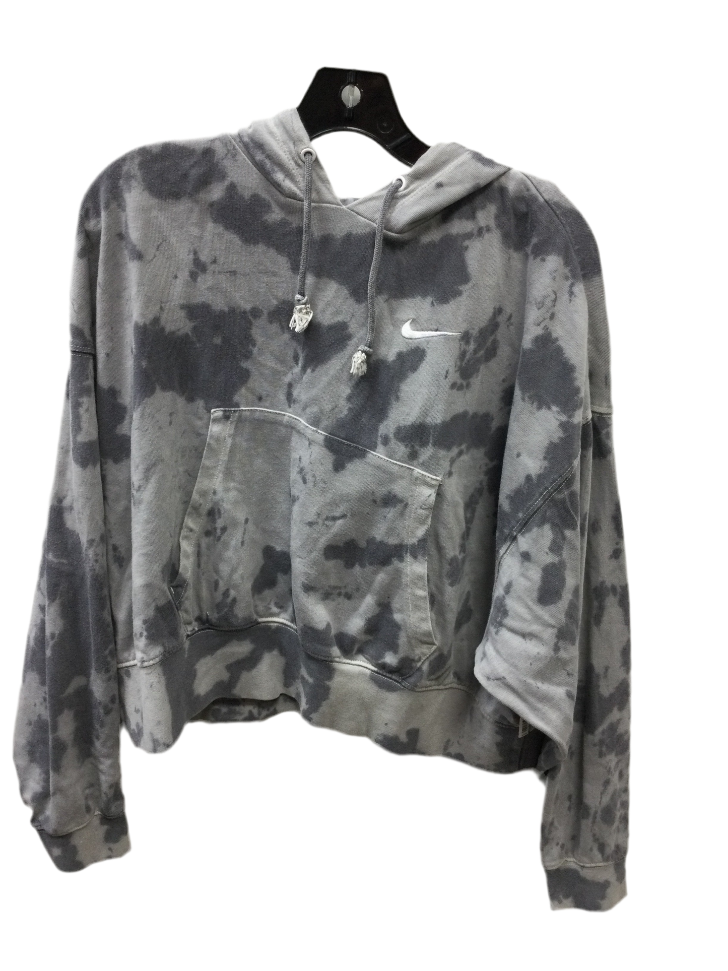Athletic Top Ls Hoodie By Nike Apparel In Grey, Size:Xs