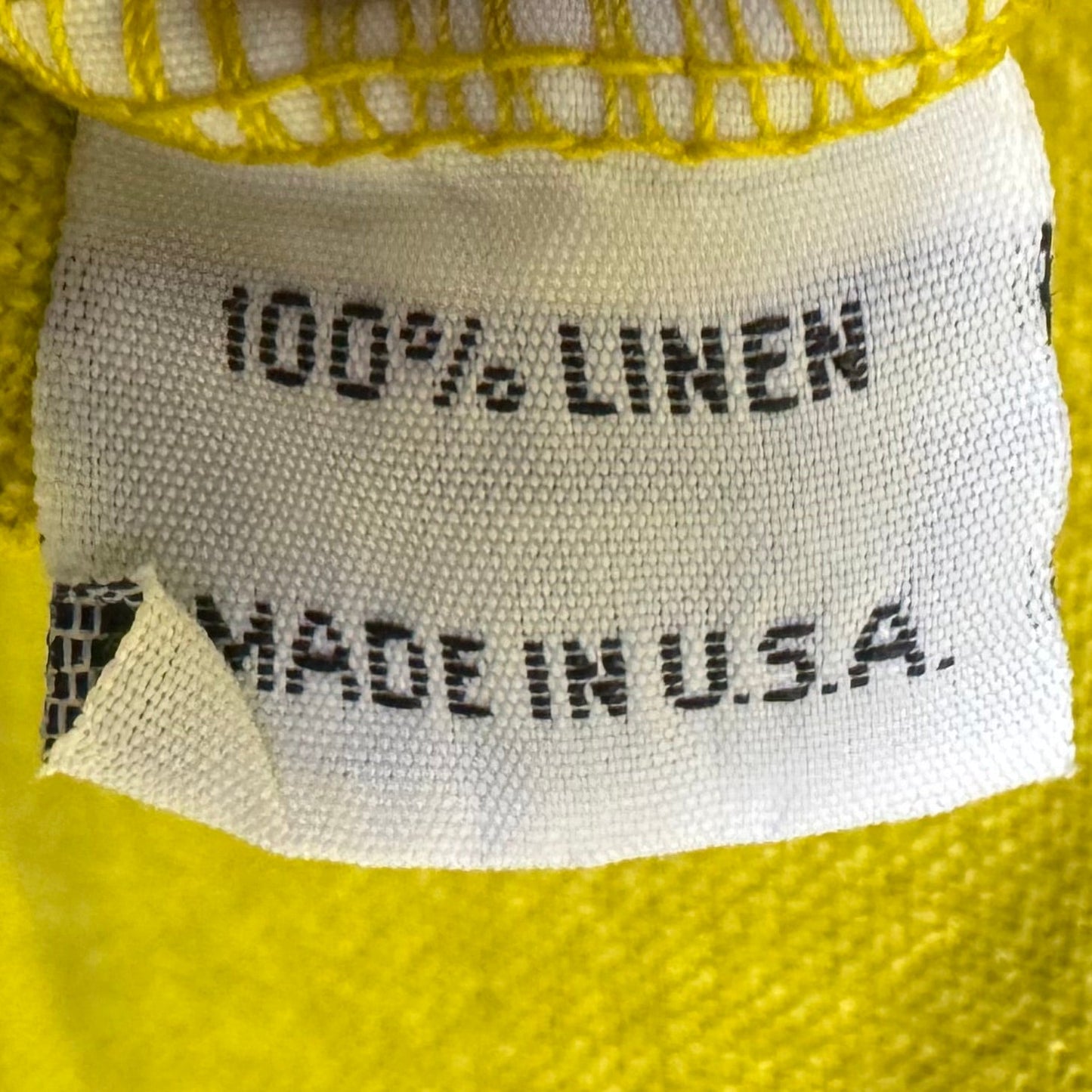 Linen Tunic Short Sleeve By Bryn Walker In Yellow, Size: M