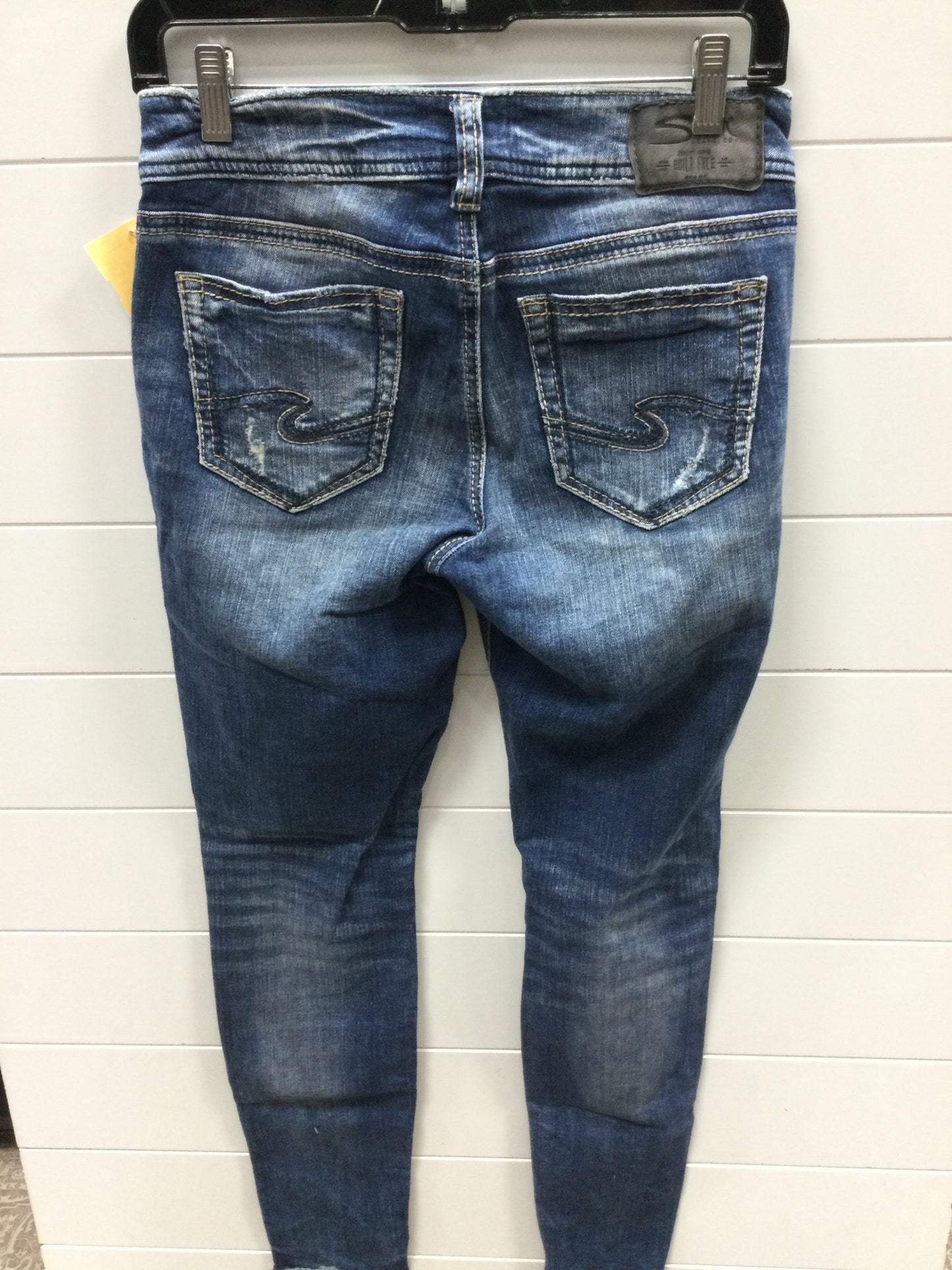 Jeans Skinny By Kancan In Blue Denim, Size:4