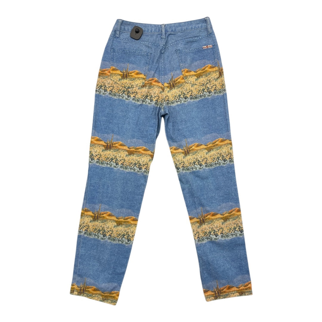 Jeans Straight By Cmc In Blue & Tan, Size:10