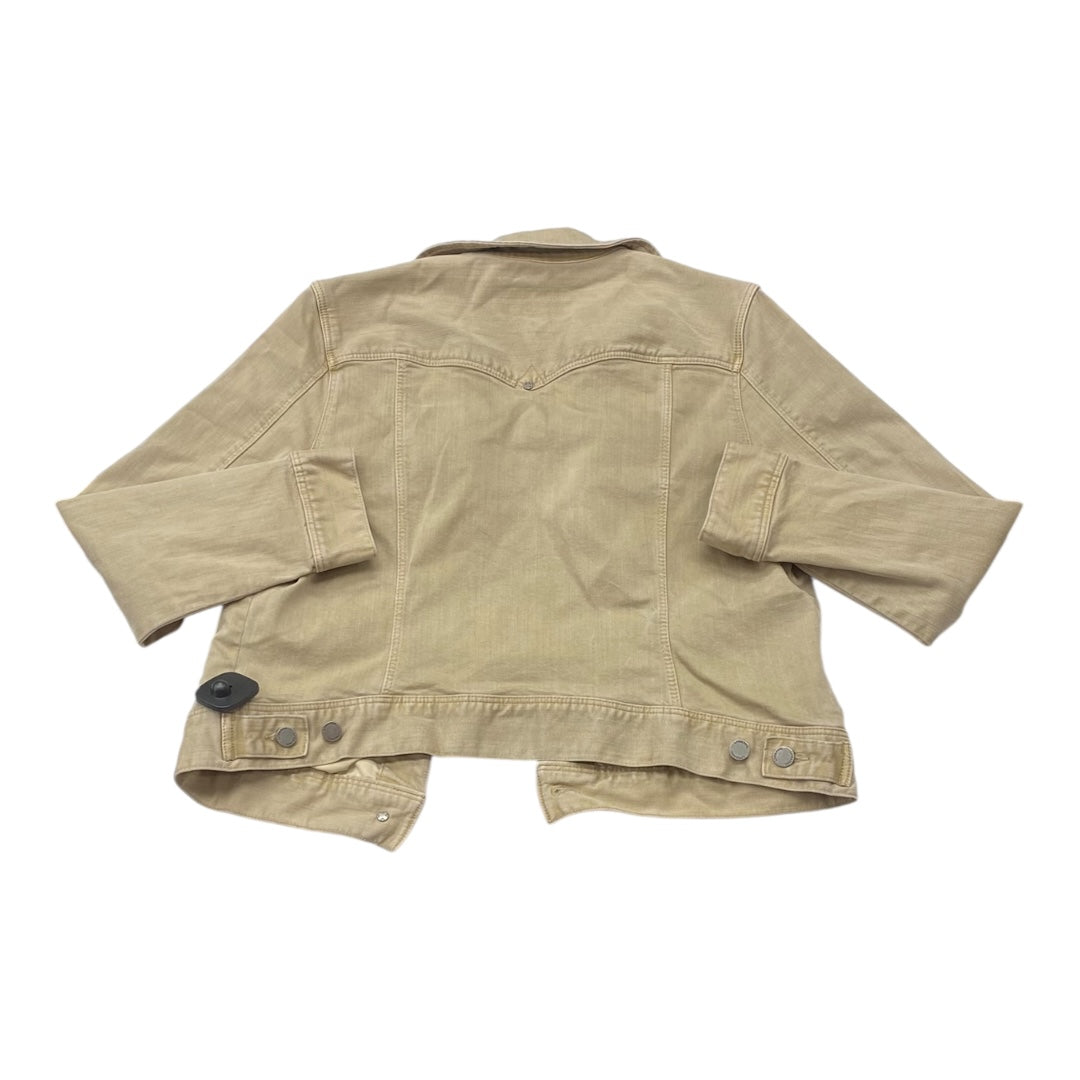 Jacket Denim By Liverpool In Tan Denim, Size:Lp