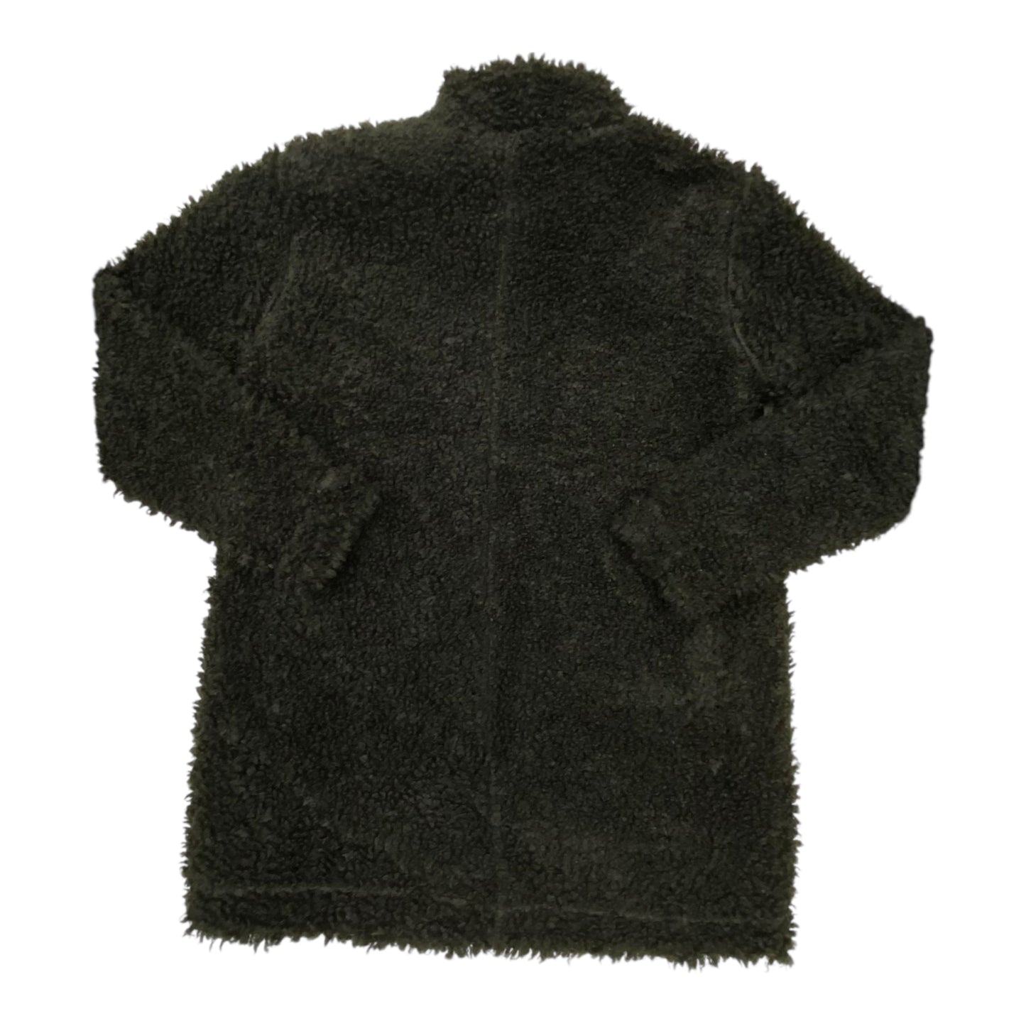 Coat Faux Fur & Sherpa By Banana Republic In Black, Size:M
