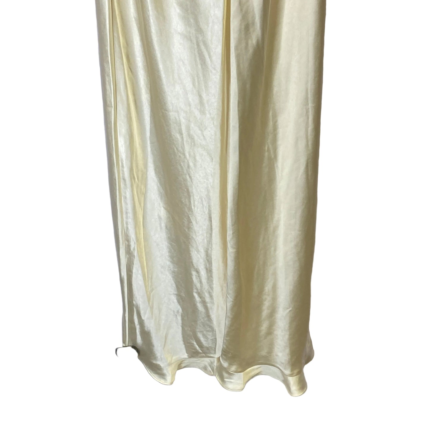 Dress Party Long By Clothes Mentor In Cream, Size: 4