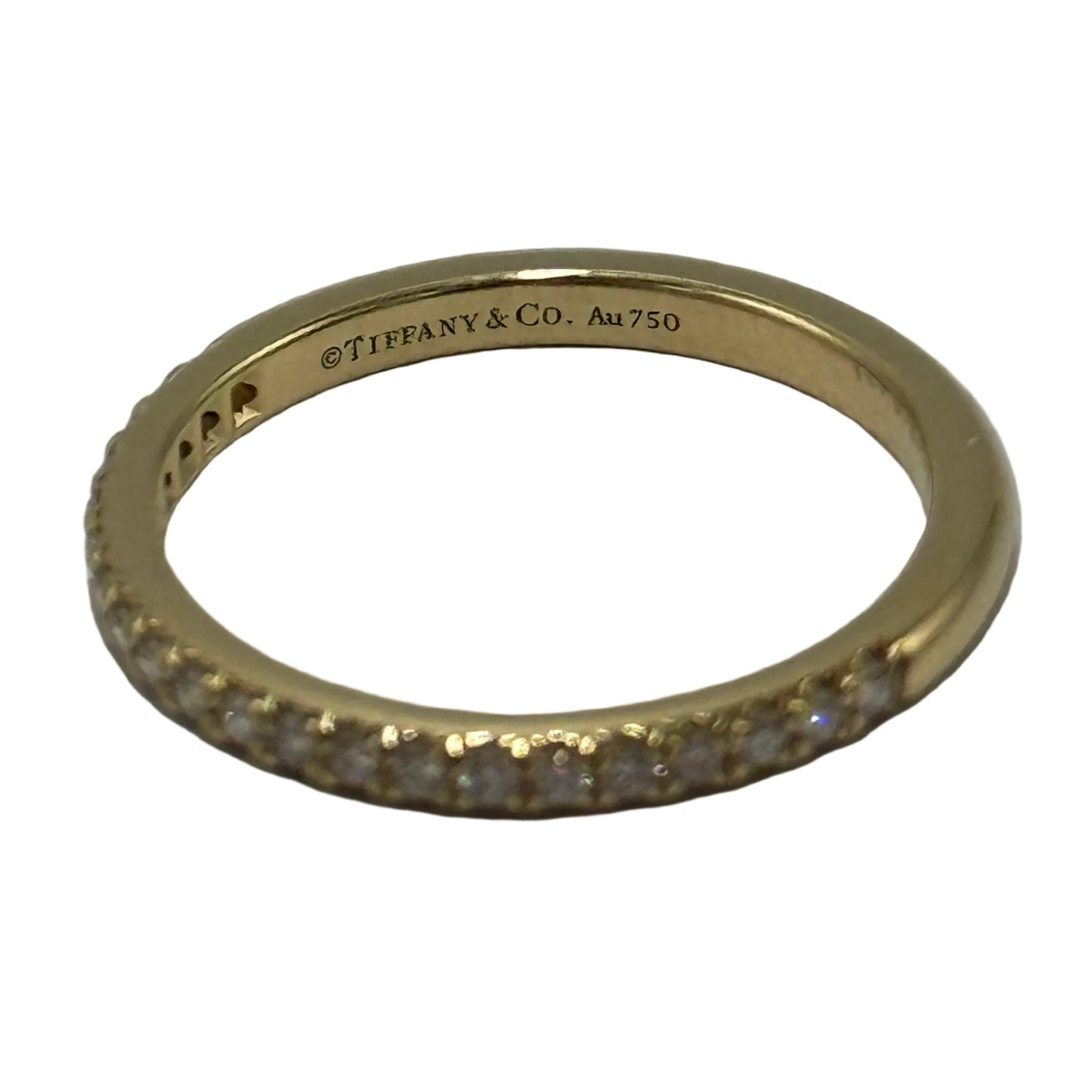 Tiffany & Company 18K Diamond Half Eternity Luxury Ring , Size: 6