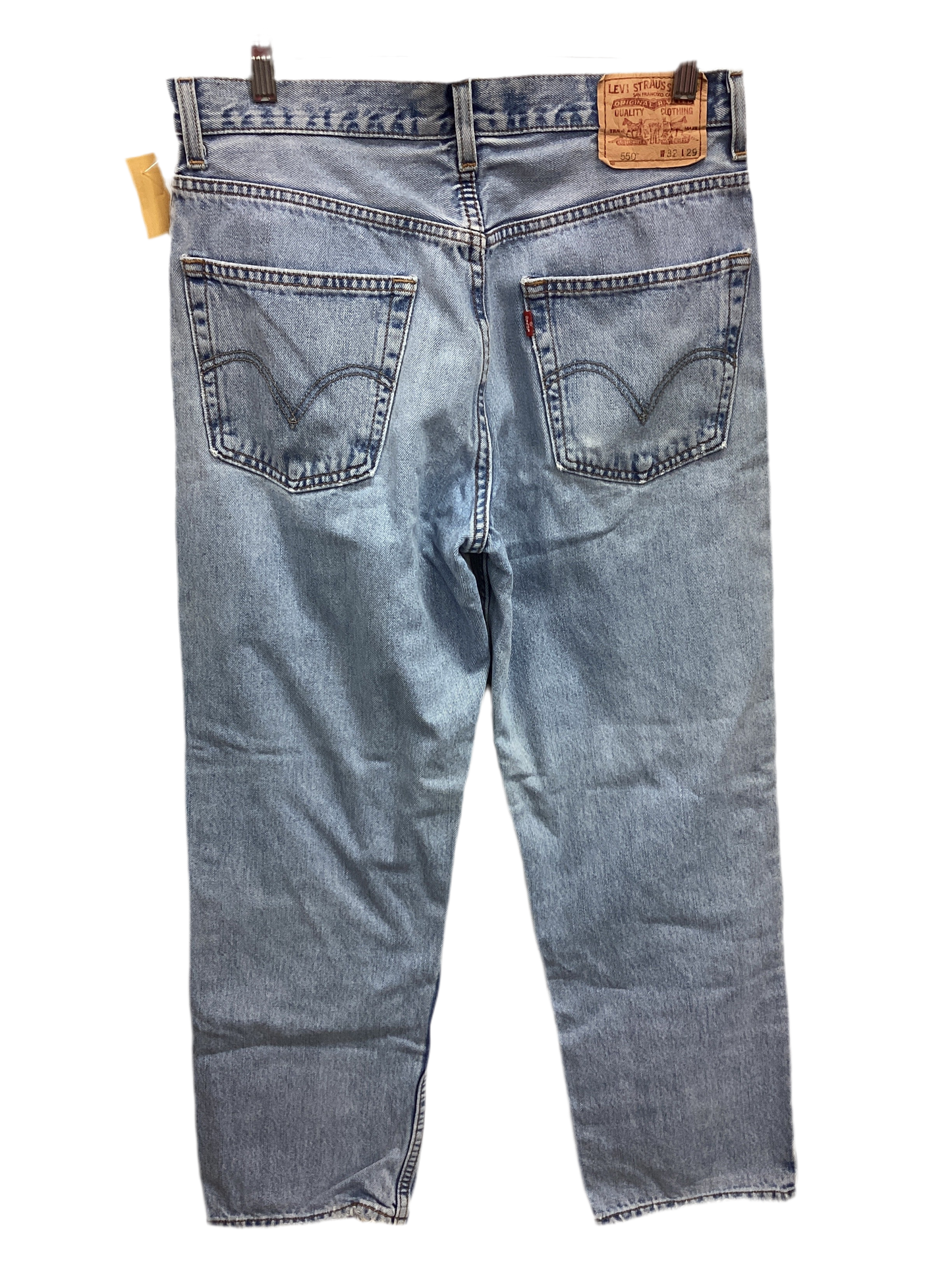 Jeans Straight By Levis In Blue Denim, Size:8