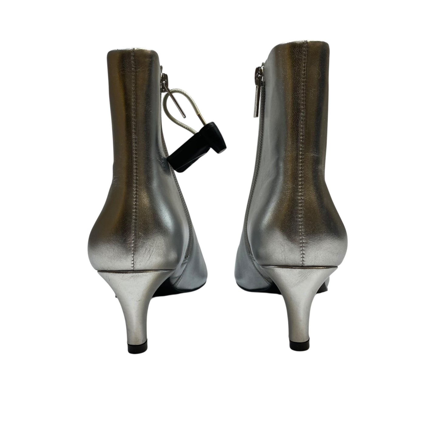 Boots Leather By Vince Camuto In Silver, Size:6.5