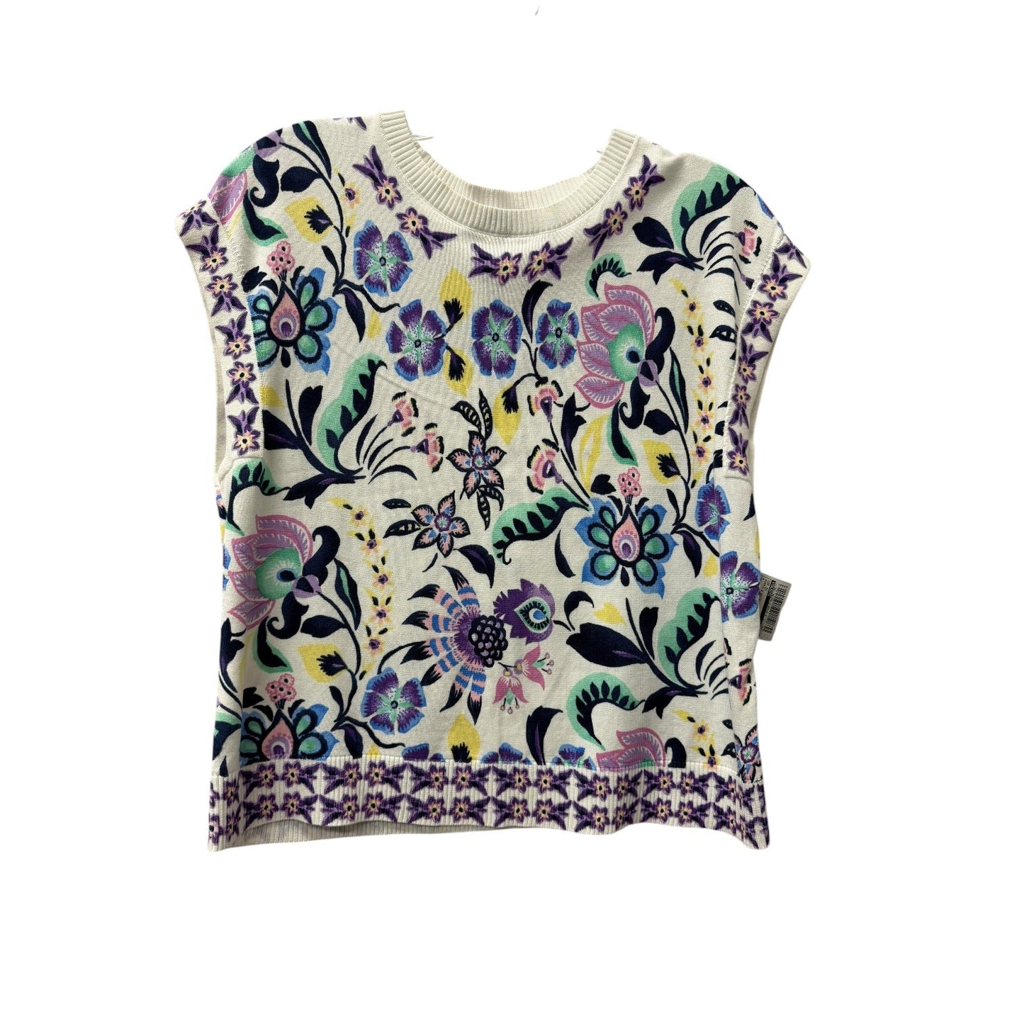 Top Ss By Talbots In Purple & White, Size:M