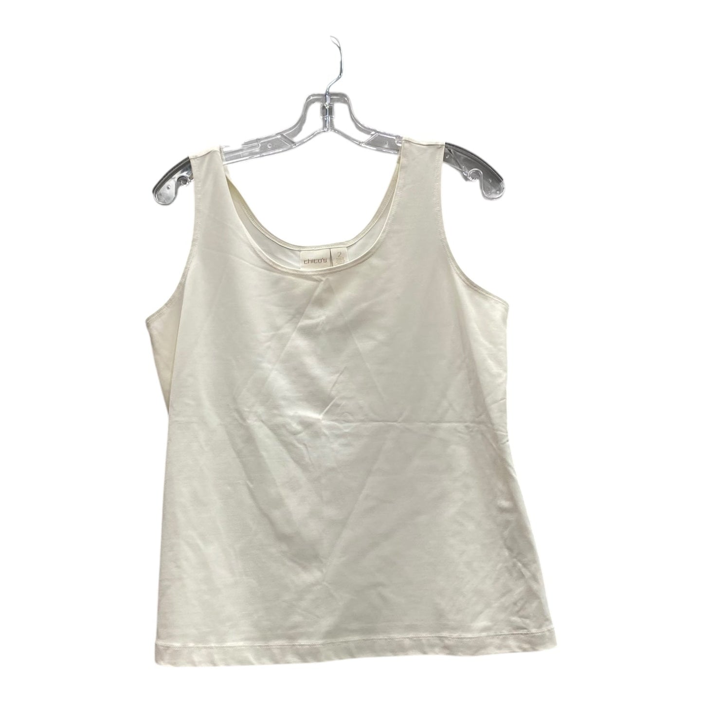 Top Sleeveless By Chicos In Ivory, Size:L