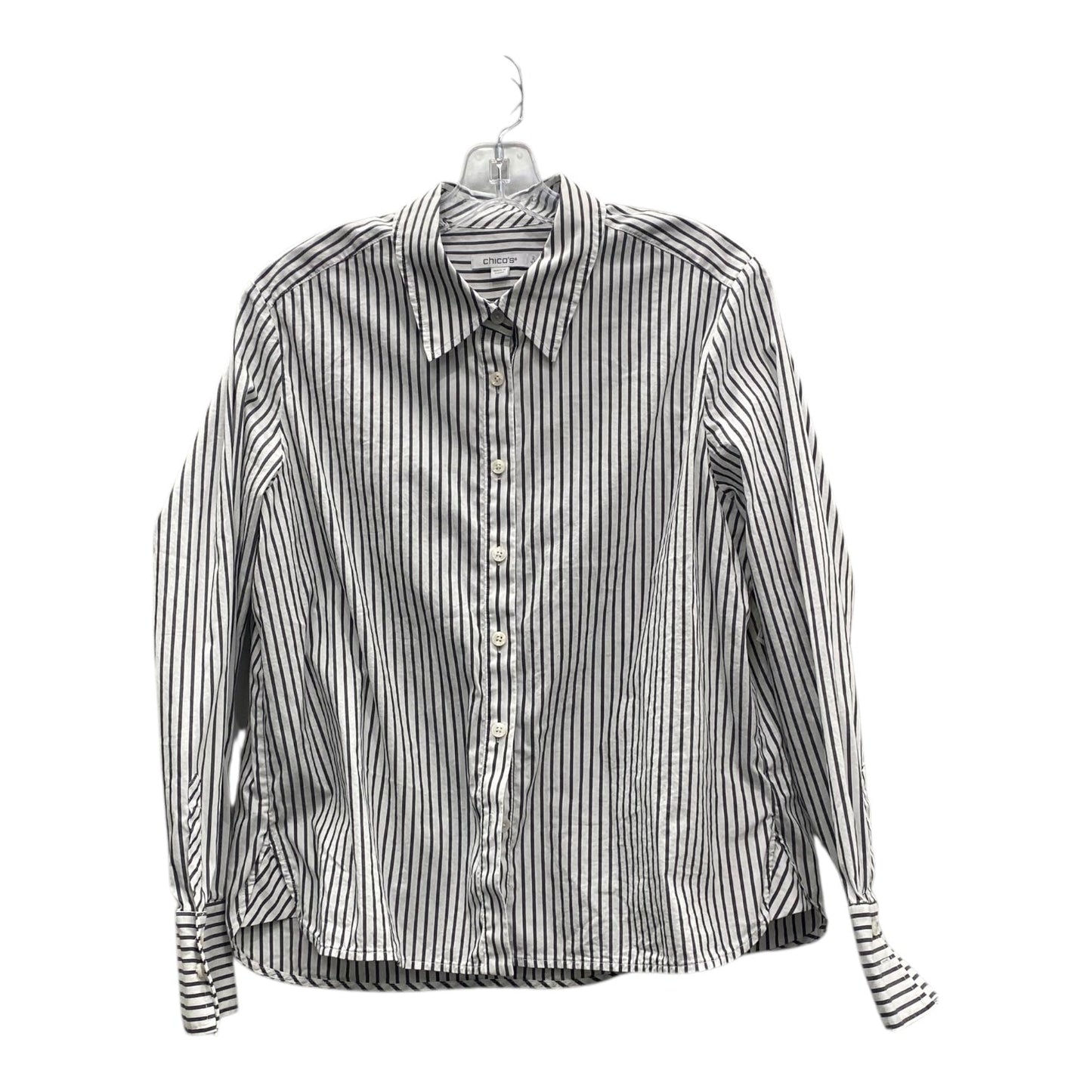 Top Ls By Chicos In Grey, Size:L