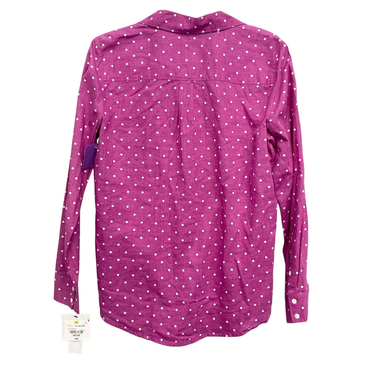 Top Ls By Liz Claiborne In Polkadot Pattern, Size:M