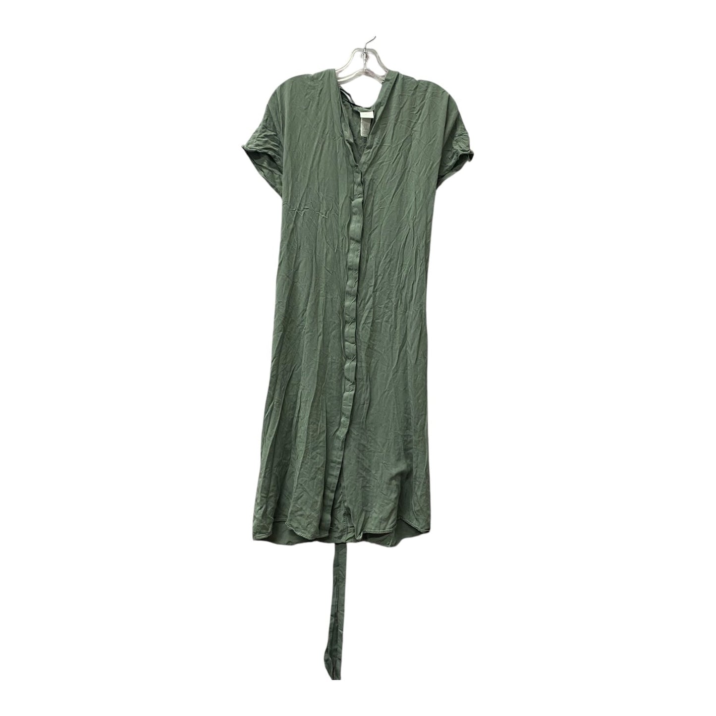 Dress Casual Midi By H&M In Green, Size:Xs