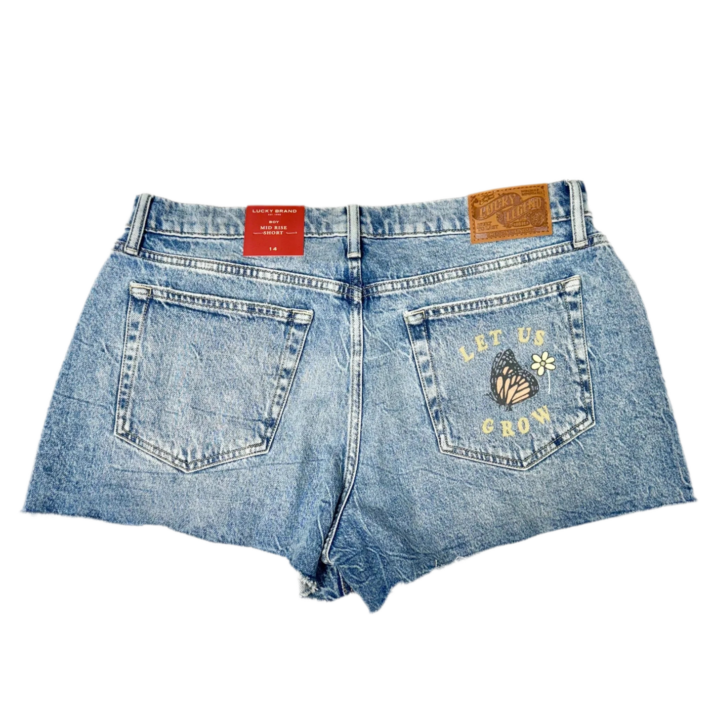 Shorts By Lucky Brand In Blue Denim, Size: 14