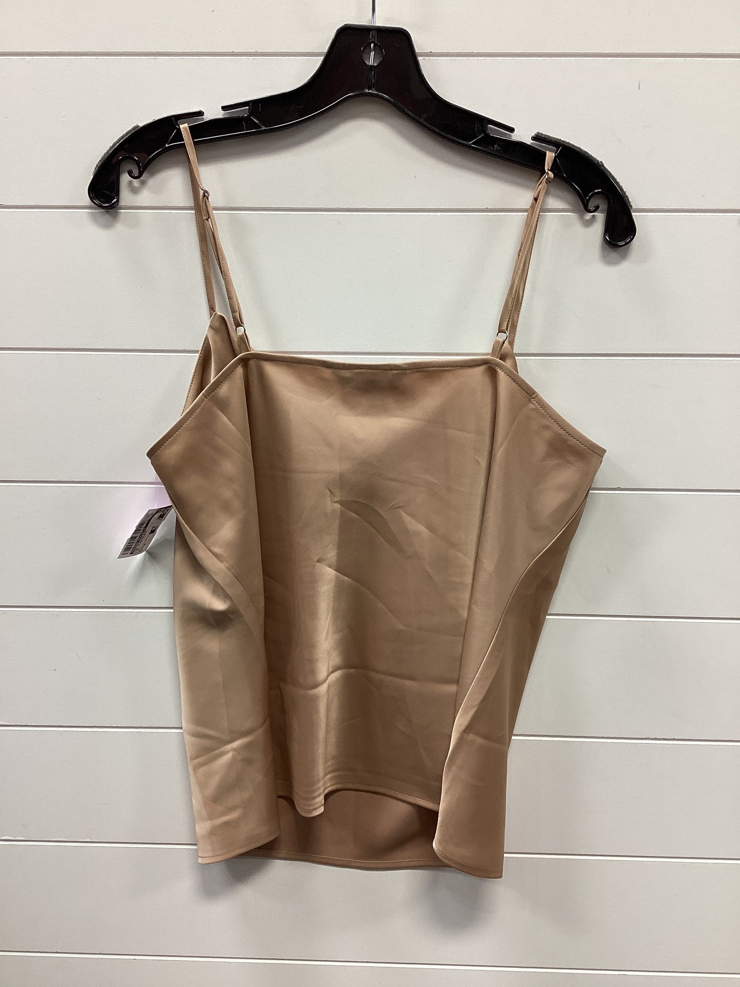 Top Sleeveless By Banana Republic In Tan, Size:M