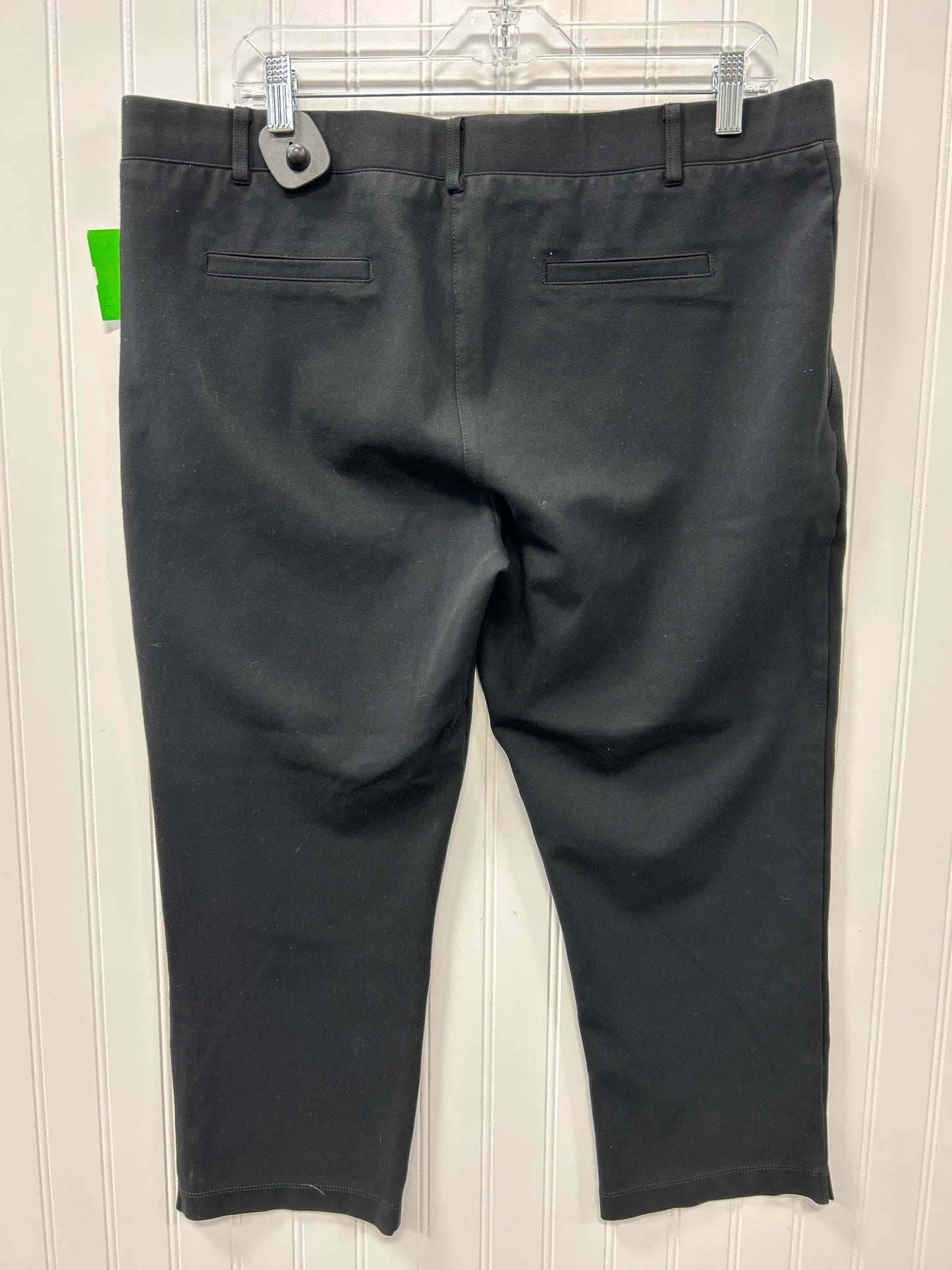 Pants Cropped By Betabrand In Black, Size:Xl