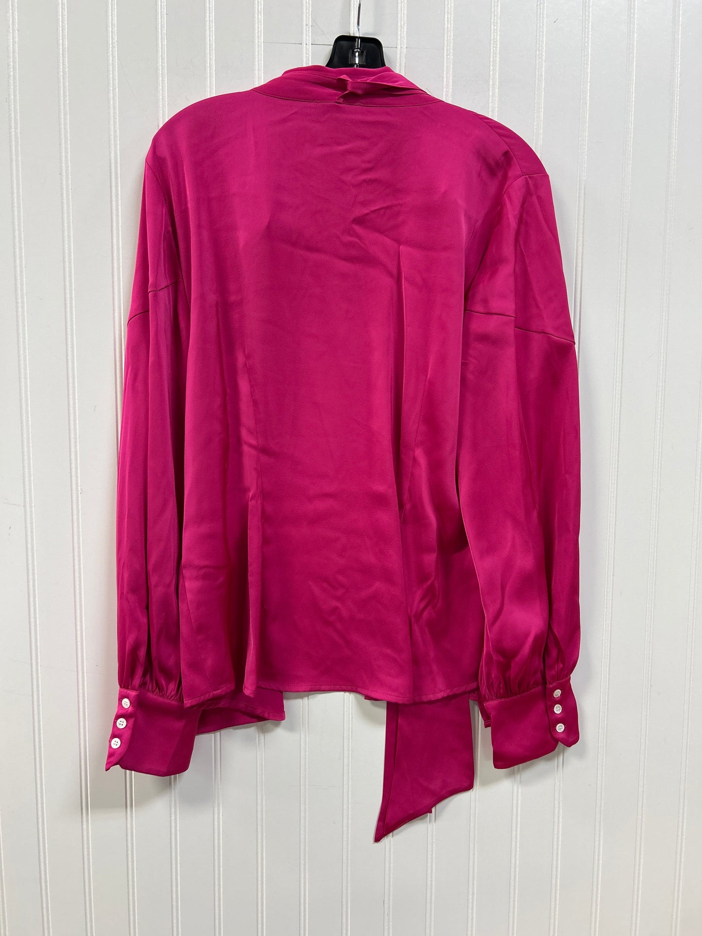 Blouse Ls By Cece In Pink, Size:L