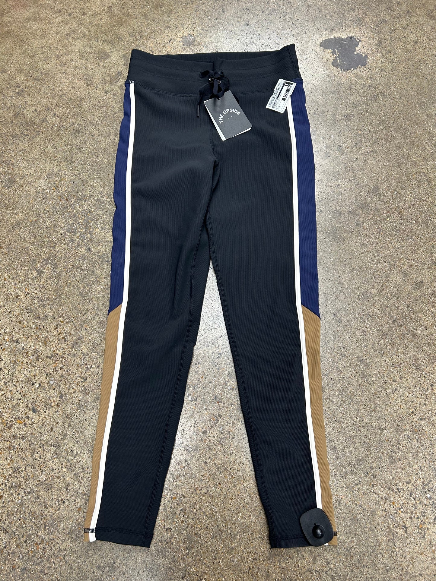 Athletic Leggings By The Upside In Black & Blue, Size:M