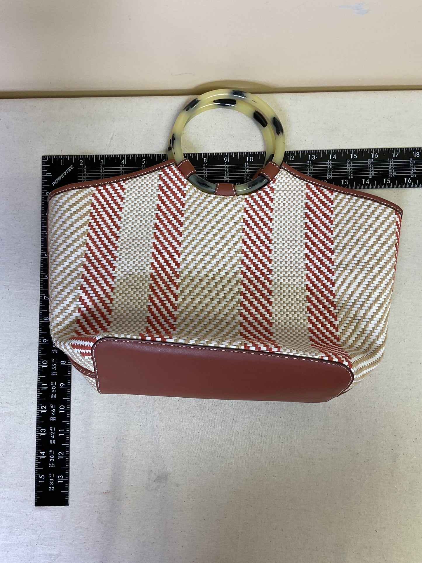 Handbag By Stella And Dot In Orange & Tan, Size:Medium
