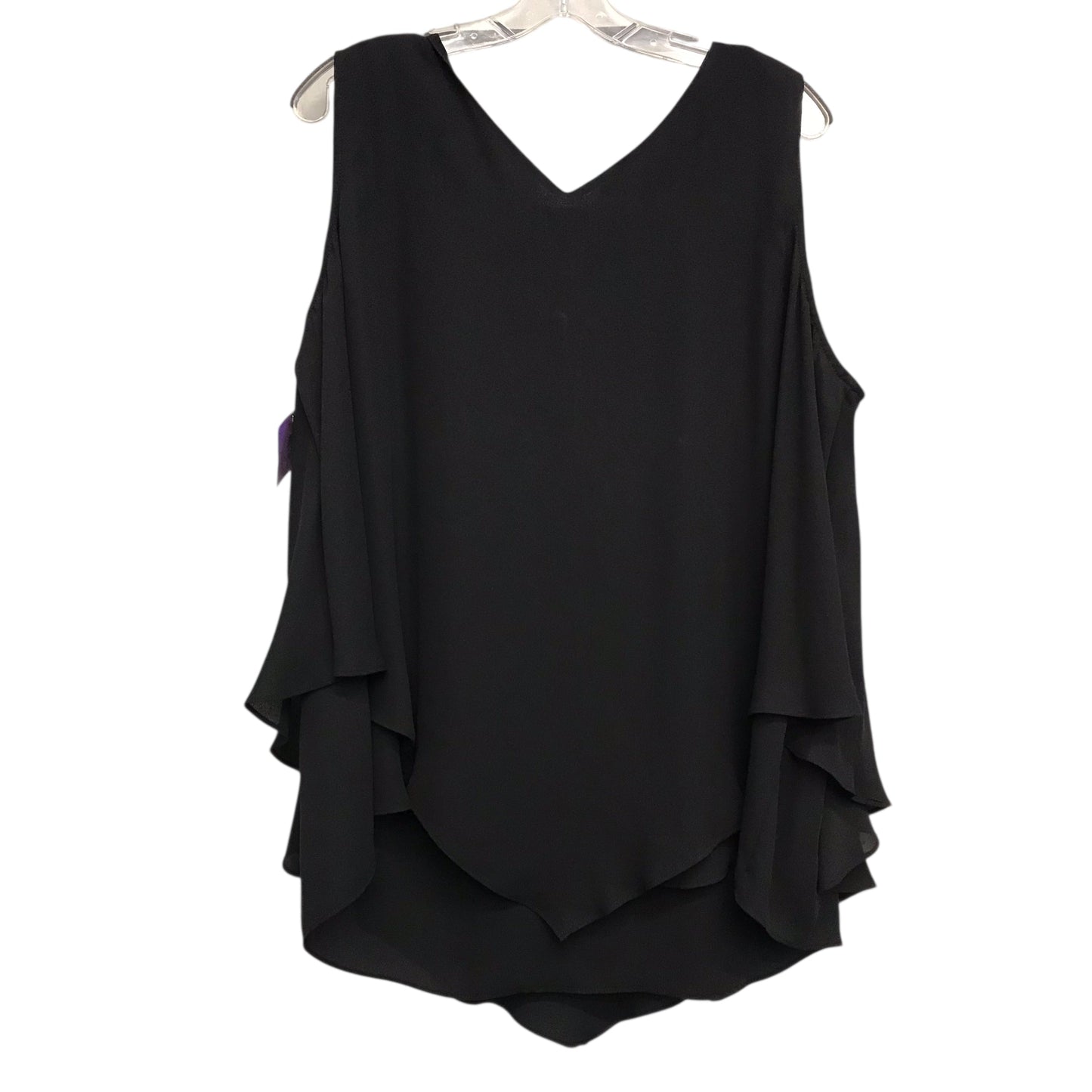 Top Sleeveless By Worthington In Black, Size:1X