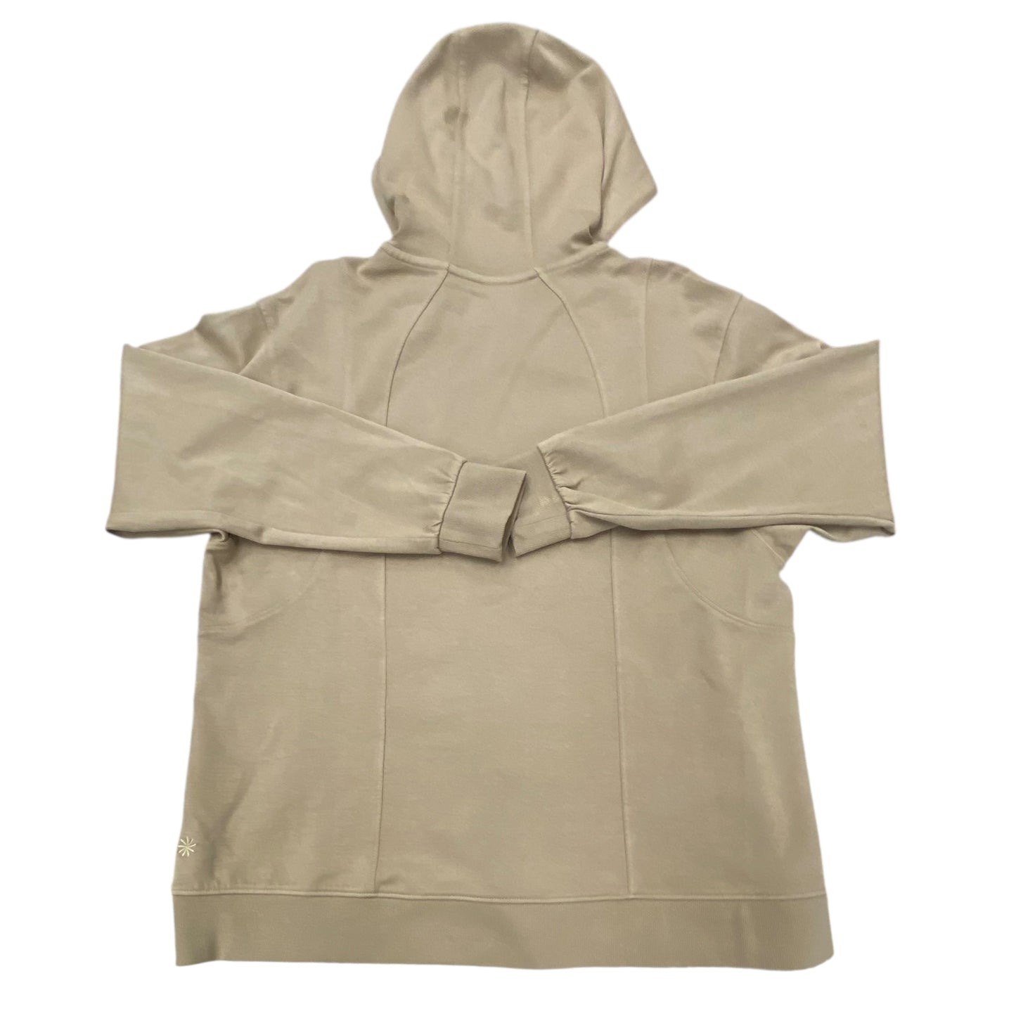 Sweatshirt Hoodie By Athleta In Brown, Size:M