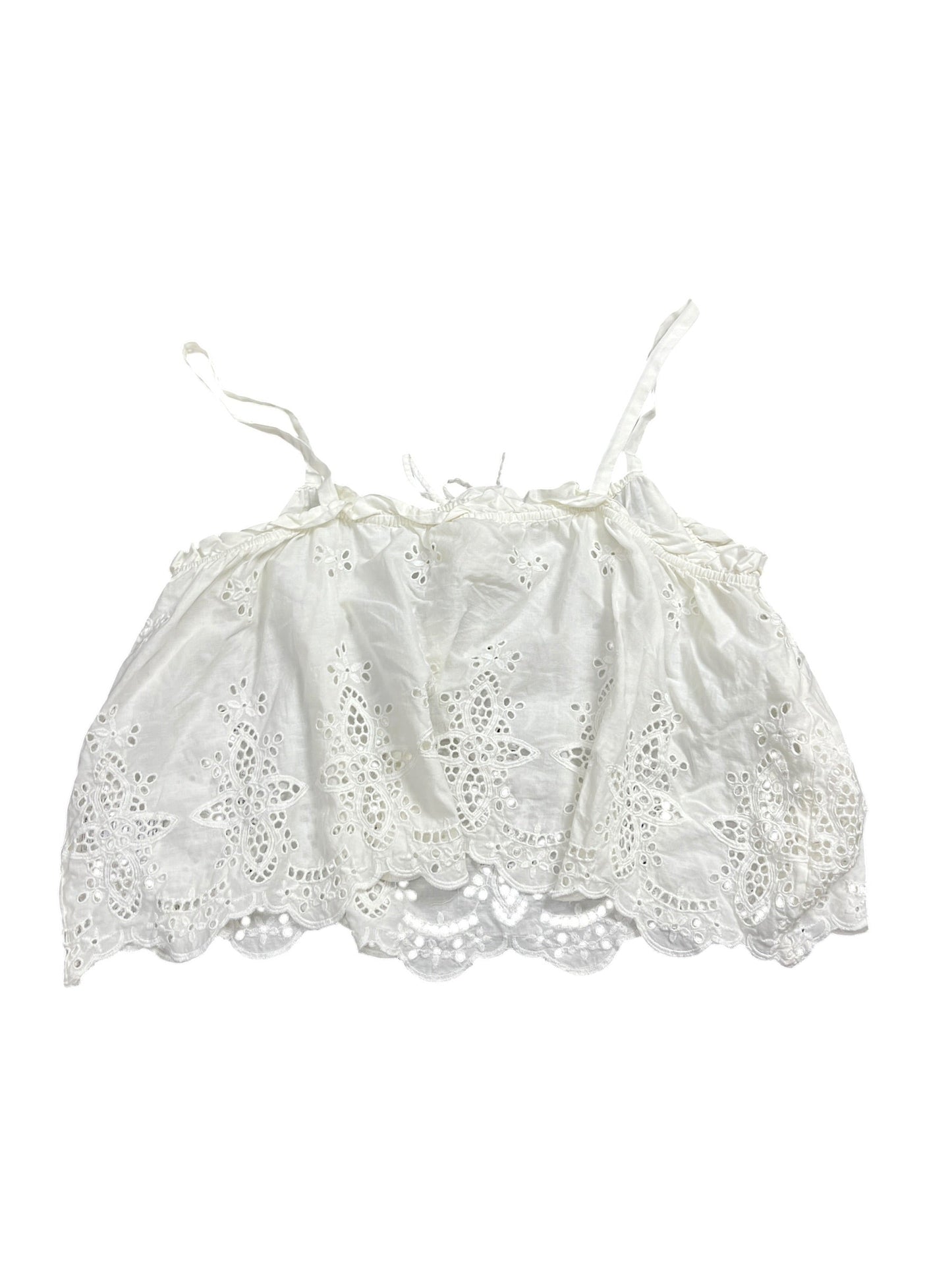Blouse Sleeveless By Maeve In White, Size:Xl